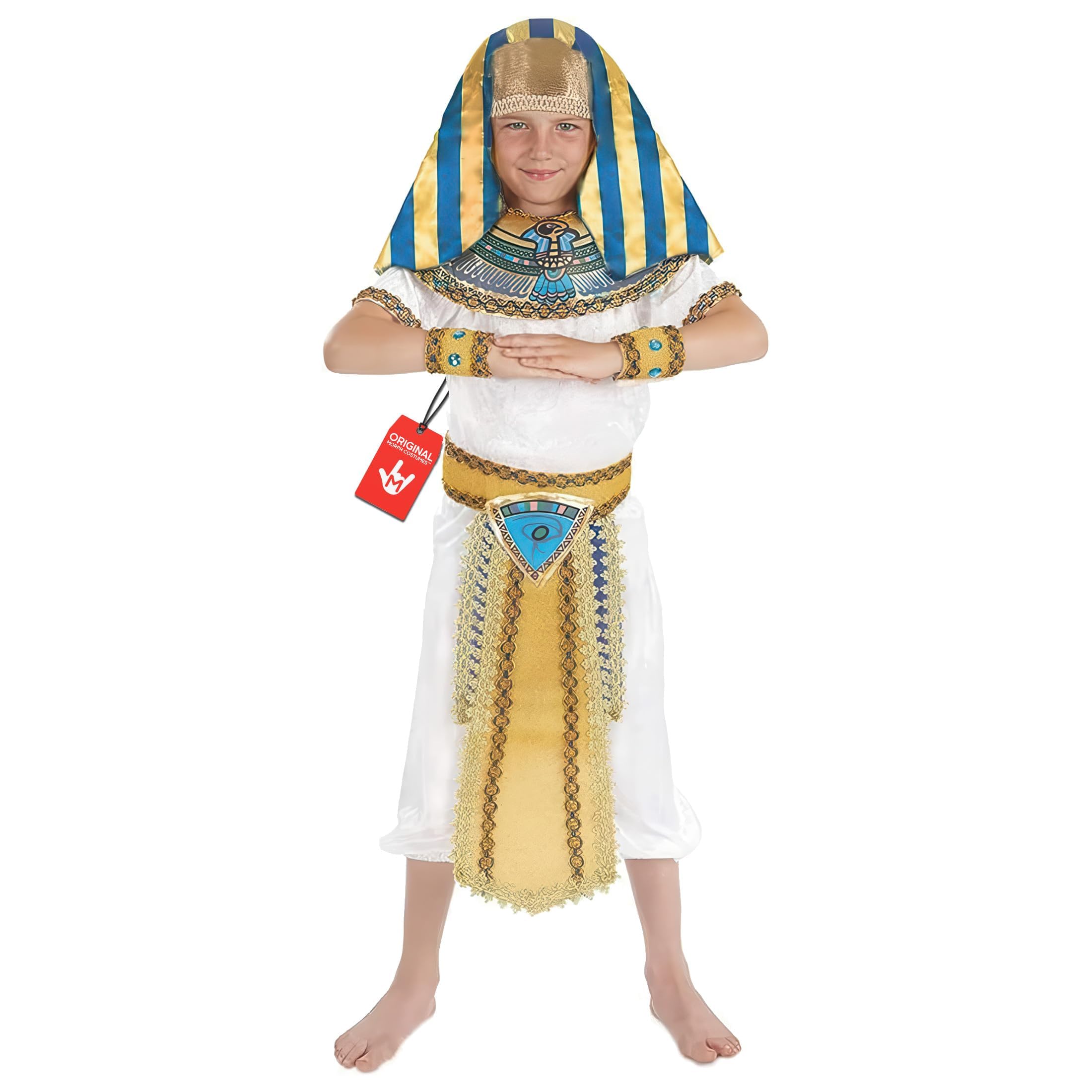 fun shack King Tut Costume Kids, Egyptian Costumes for Boys, Pharaoh Costume Boys, Book Characters Costumes for Kids, Medium