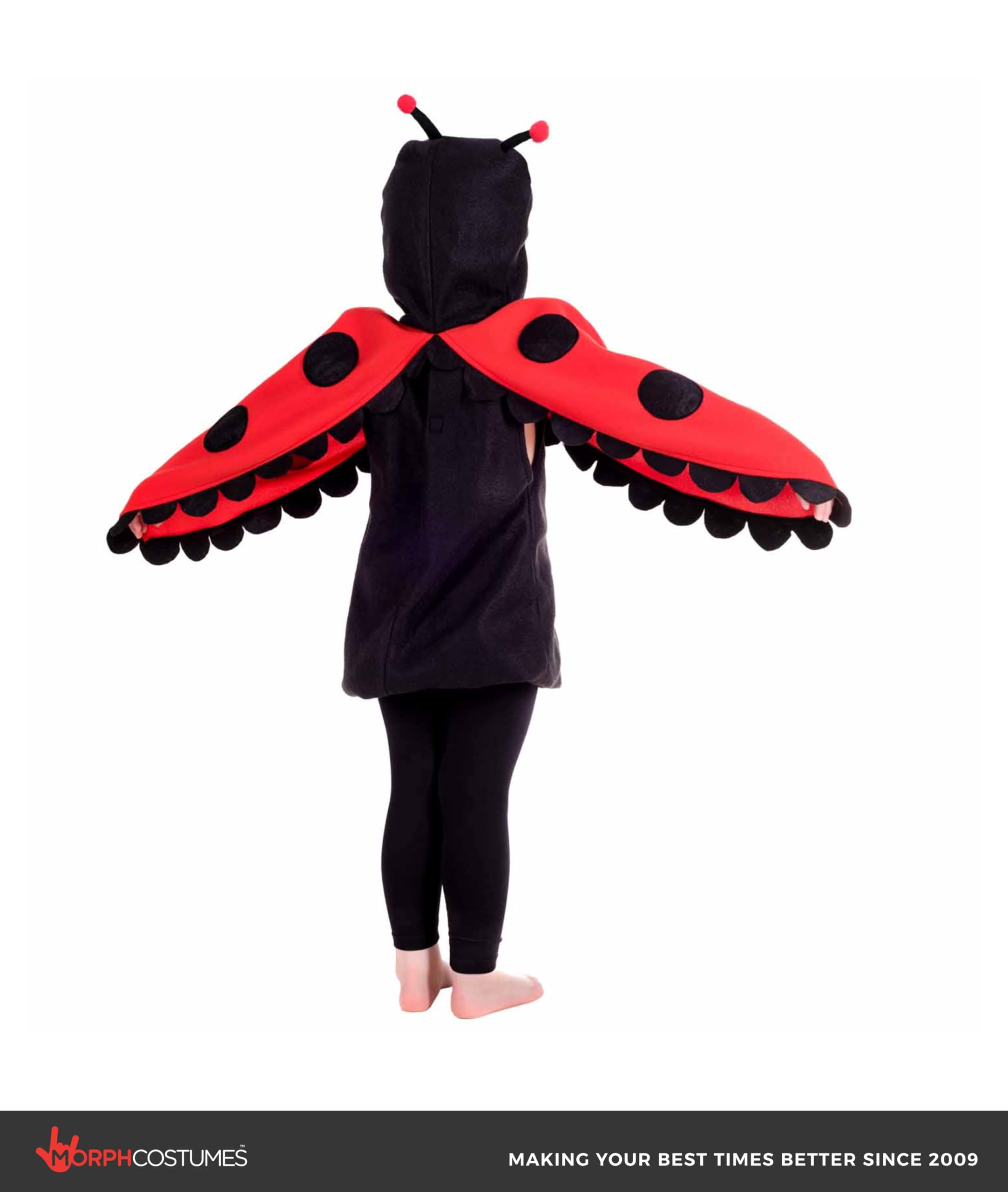 fun shack Ladybug Costume Toddler, Toddler Girl Ladybug Costume, Girls Halloween Costumes, Halloween Costumes for Girls, Toddler 1-2 Years - Image 4