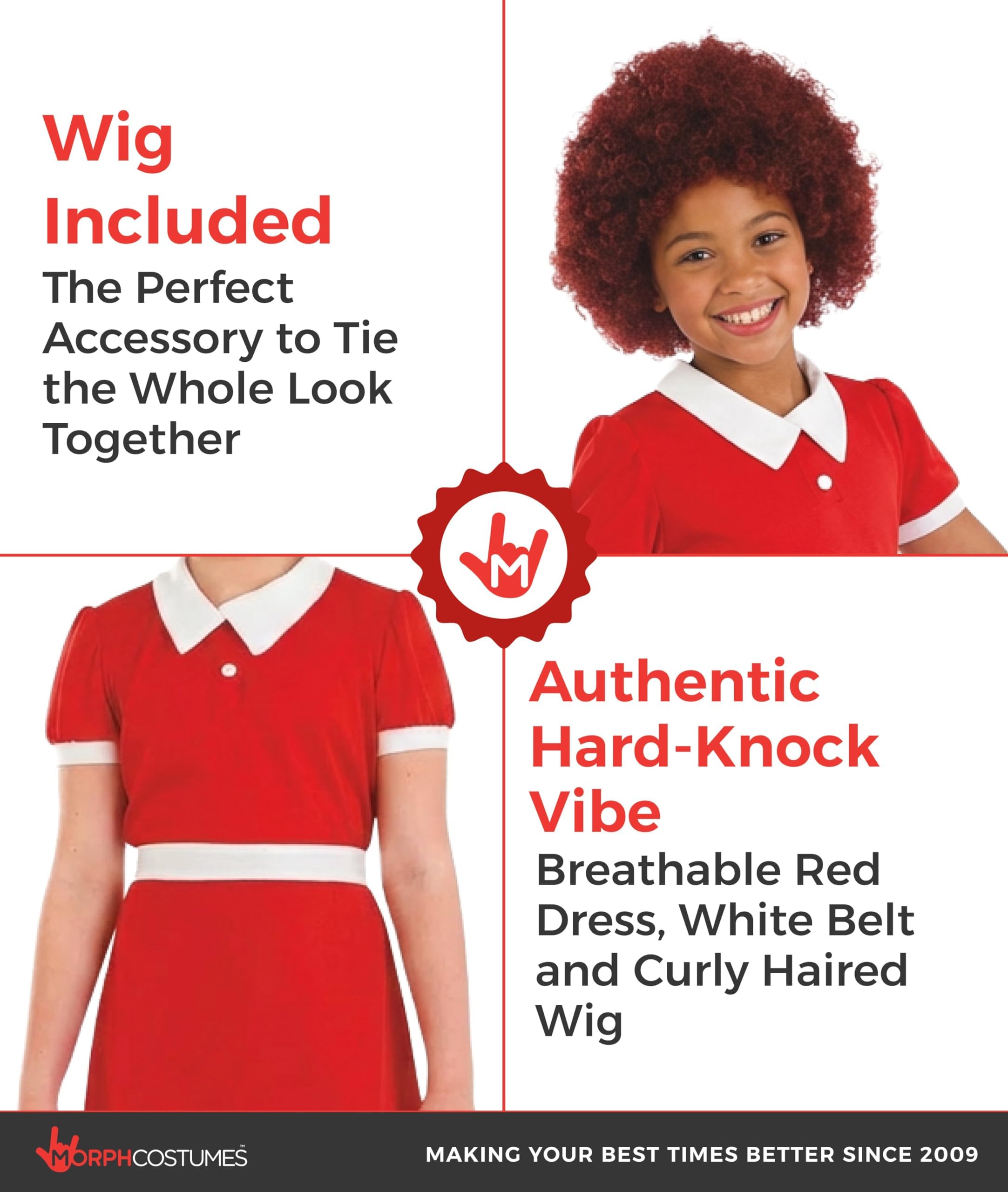 fun shack Little Orphan Costume for Girls, Little Orphan Costume Kids, Book Characters Costumes for Kids - Image 3