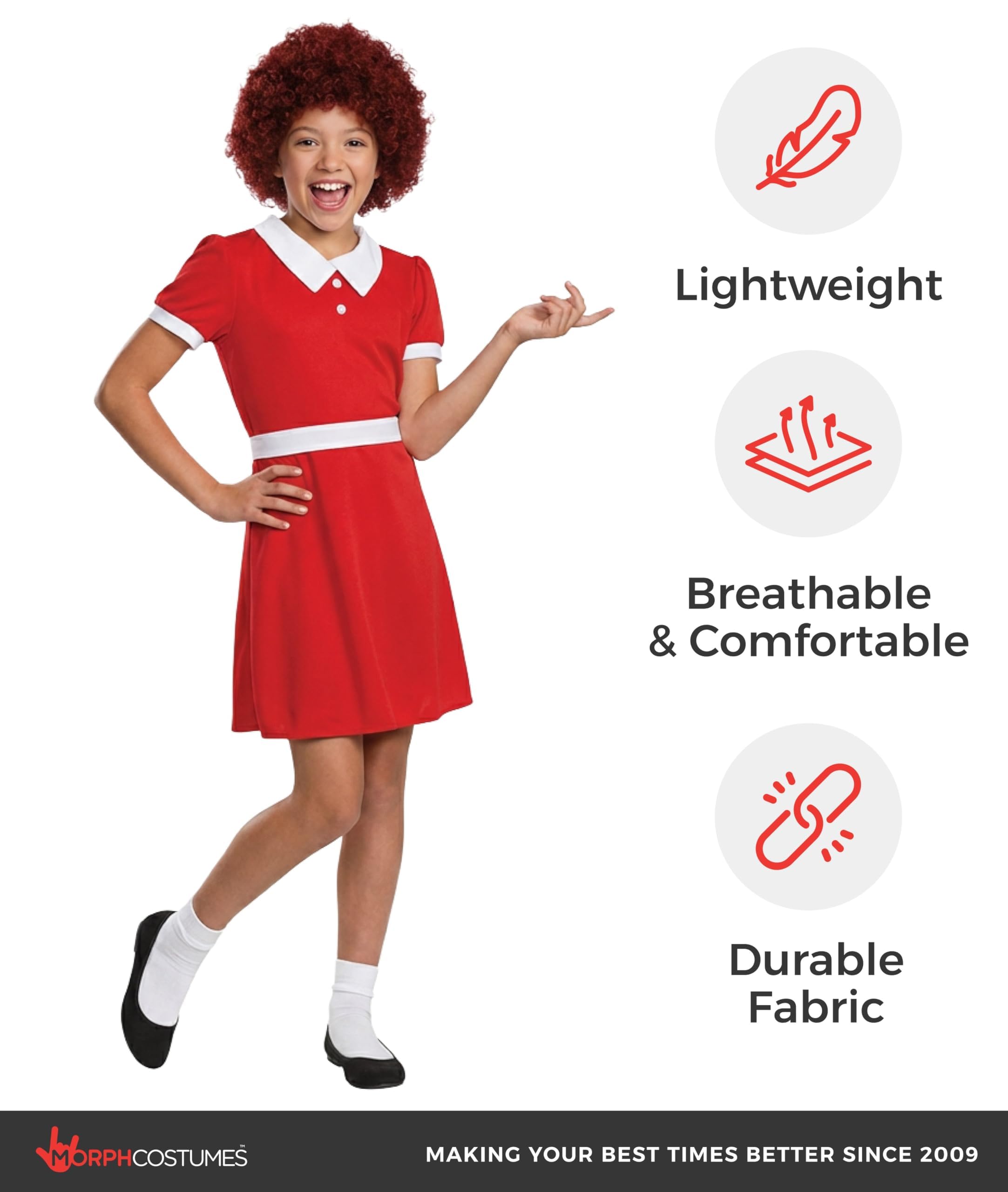 fun shack Little Orphan Costume for Girls, Little Orphan Costume Kids, Book Characters Costumes for Kids - Image 4