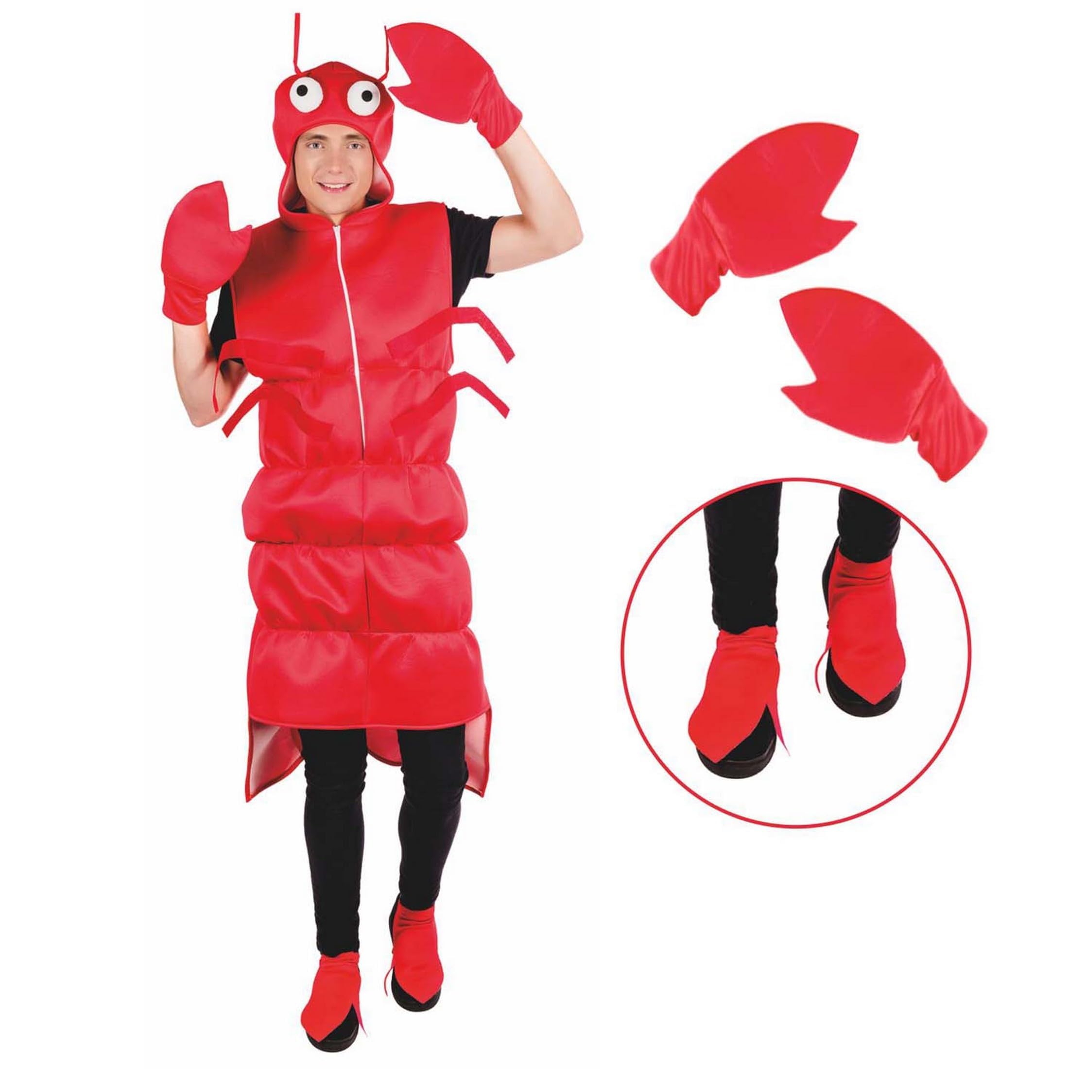 fun shack Lobster Costume, Adult Unisex, Polyester, One Size, Halloween - Image 2