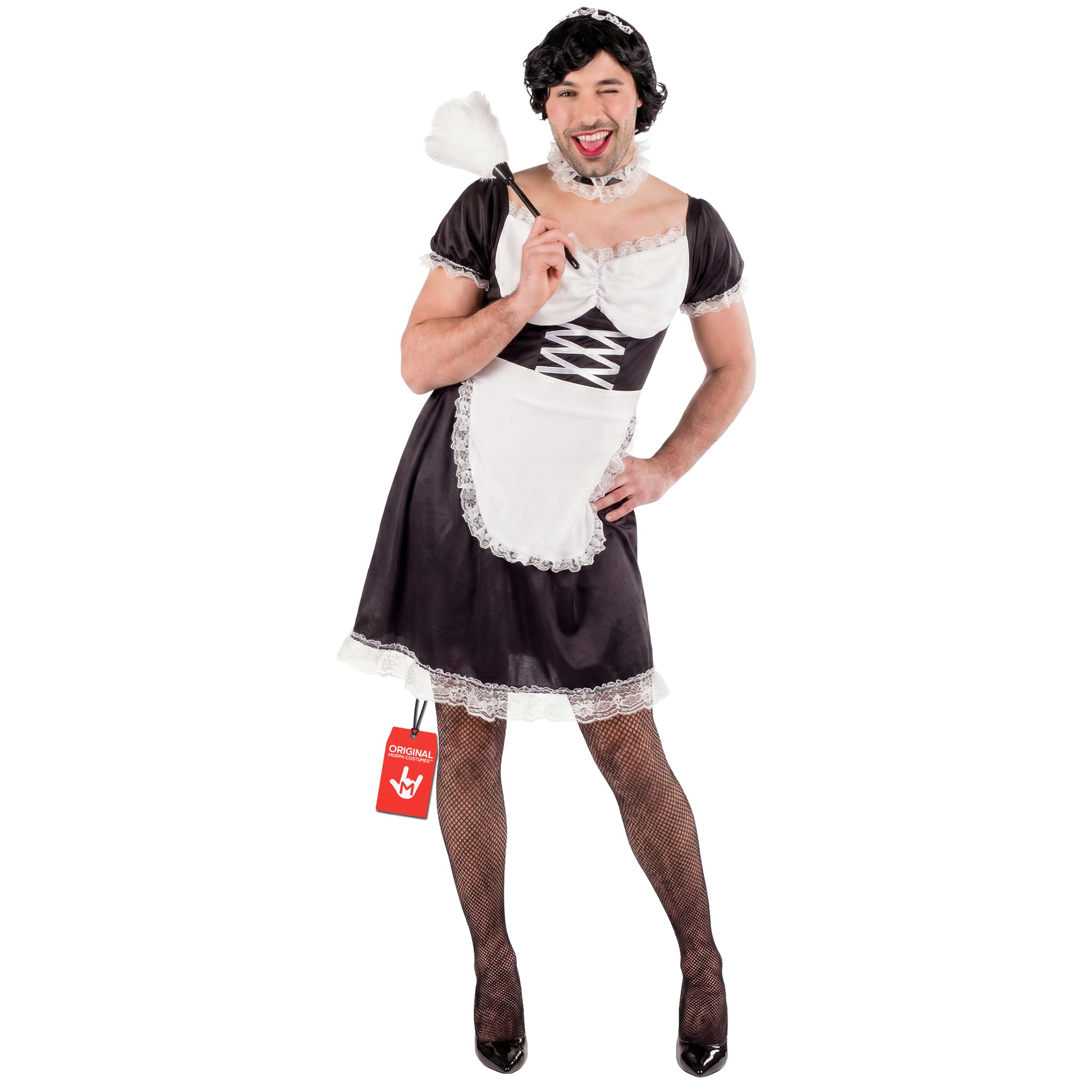 Fun Shack Maid Outfit for Men, Male Uniform, French Maid Costume, Party Dress Up