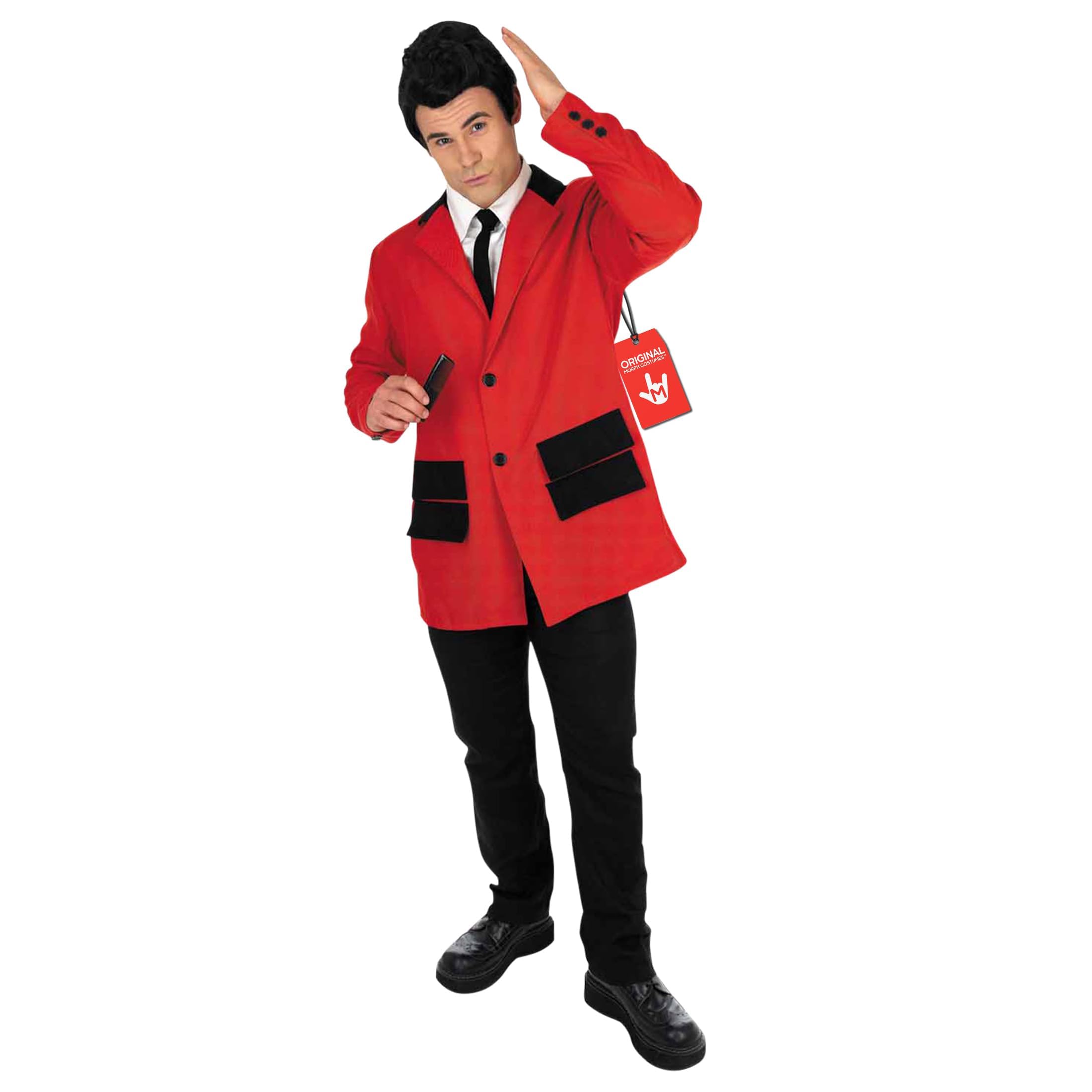 fun shack Men's 50s Sock Hop Costume, Retro 1950s Outfit for Men, Vintage 50s Party Attire, Classic Rock n Roll Look