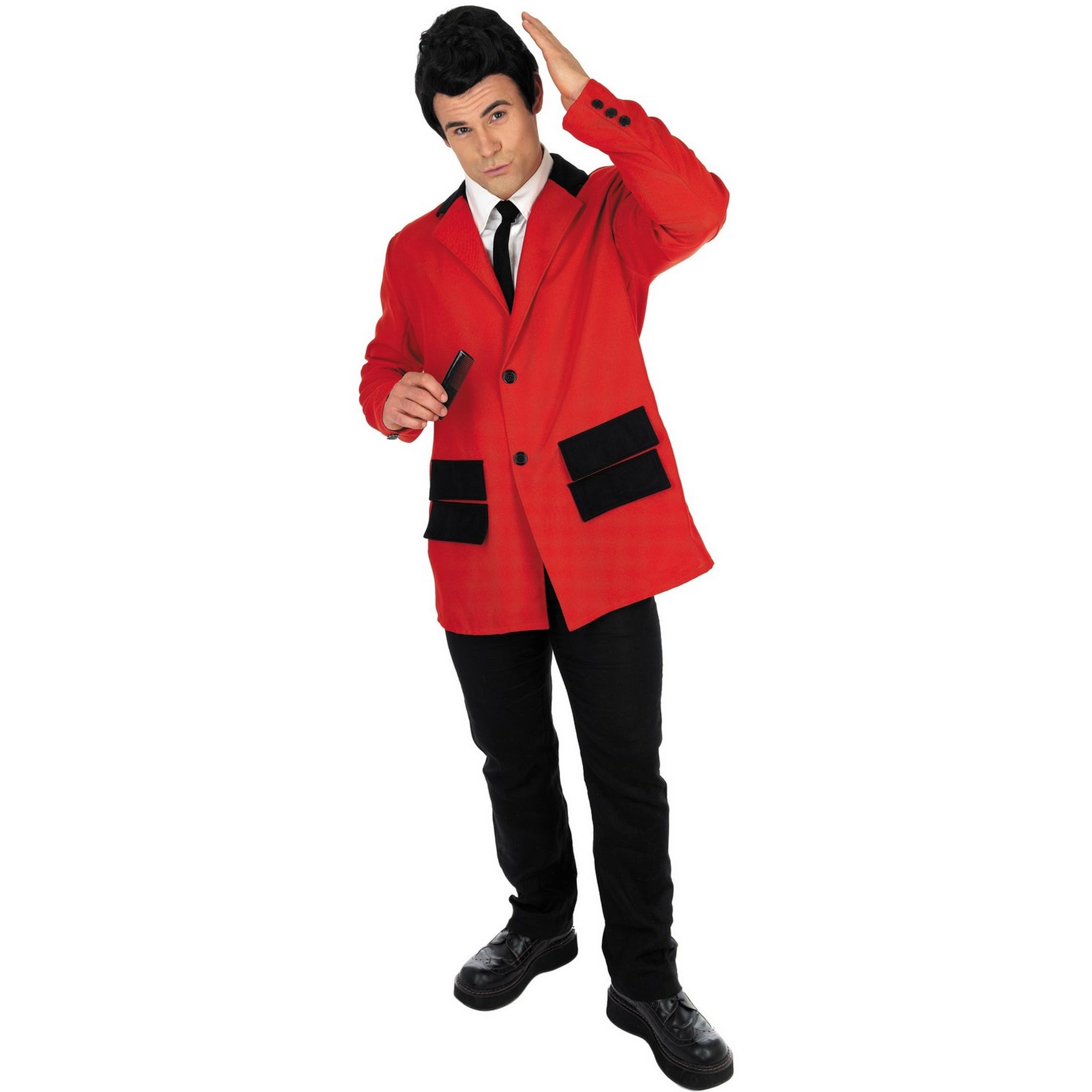 fun shack Men's 50s Sock Hop Costume, Retro 1950s Outfit for Men, Vintage 50s Party Attire, Classic Rock n Roll Look - Image 4