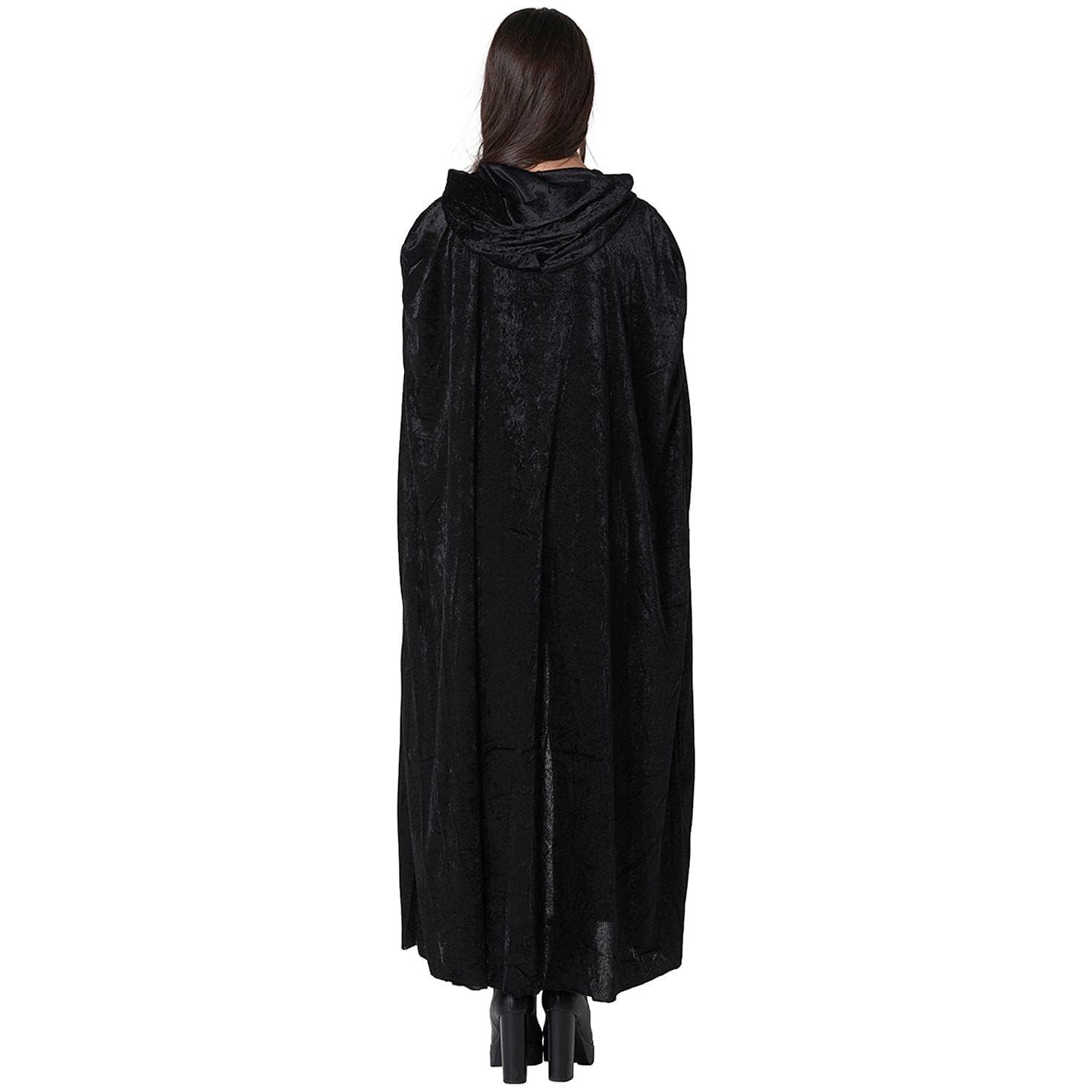fun shack Men's FN3764, Black Velour Cape, One Size - Image 5