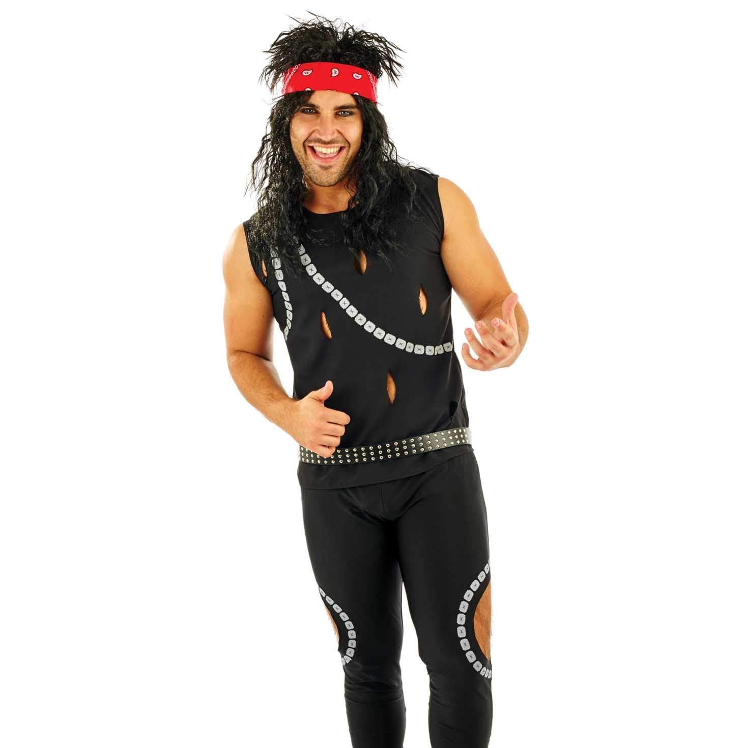 fun shack Mens 80s Rocker Costume, Rocker Halloween Costume Men, 80s Rock Costume, 80's Rocker Mens - Image 2
