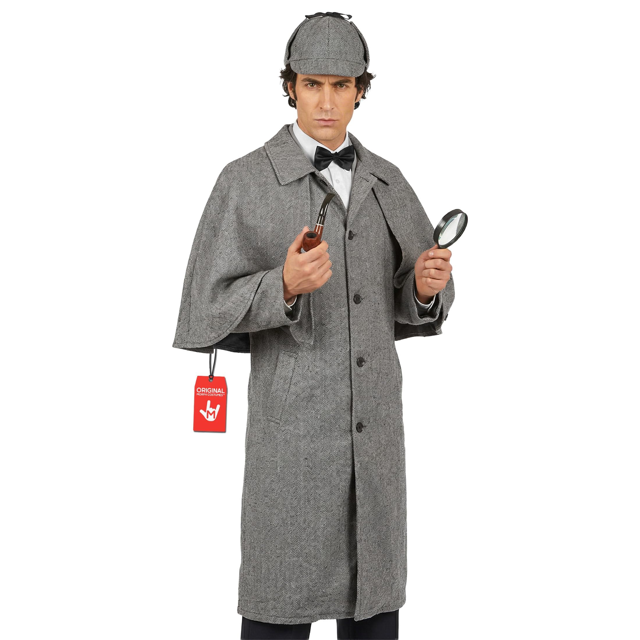 fun shack Mens Detective Costume Adult, Detective Costume Men, Detective Halloween Costume, Private Investigator Costume
