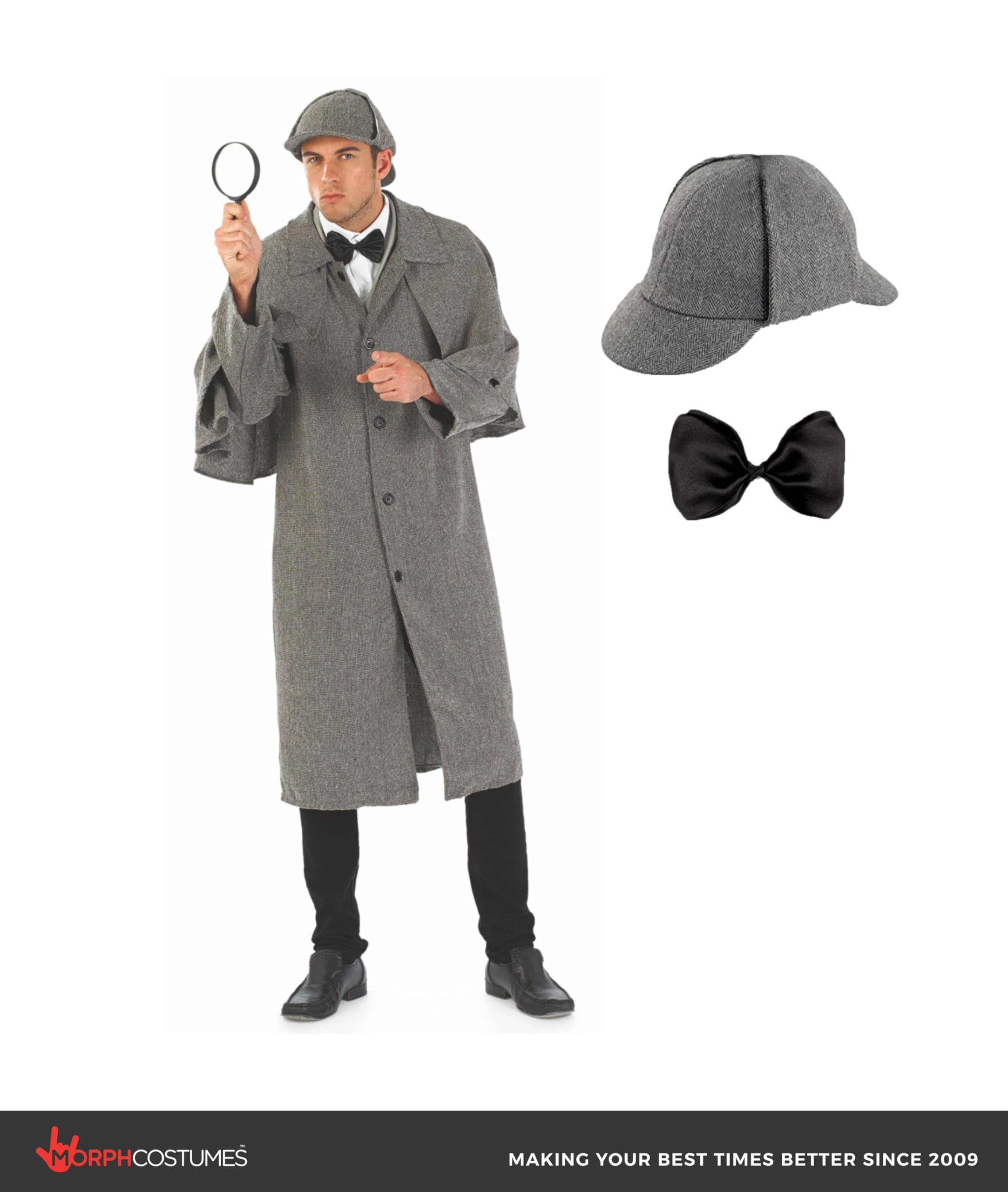 fun shack Mens Detective Costume Adult, Detective Costume Men, Detective Halloween Costume, Private Investigator Costume - Image 3