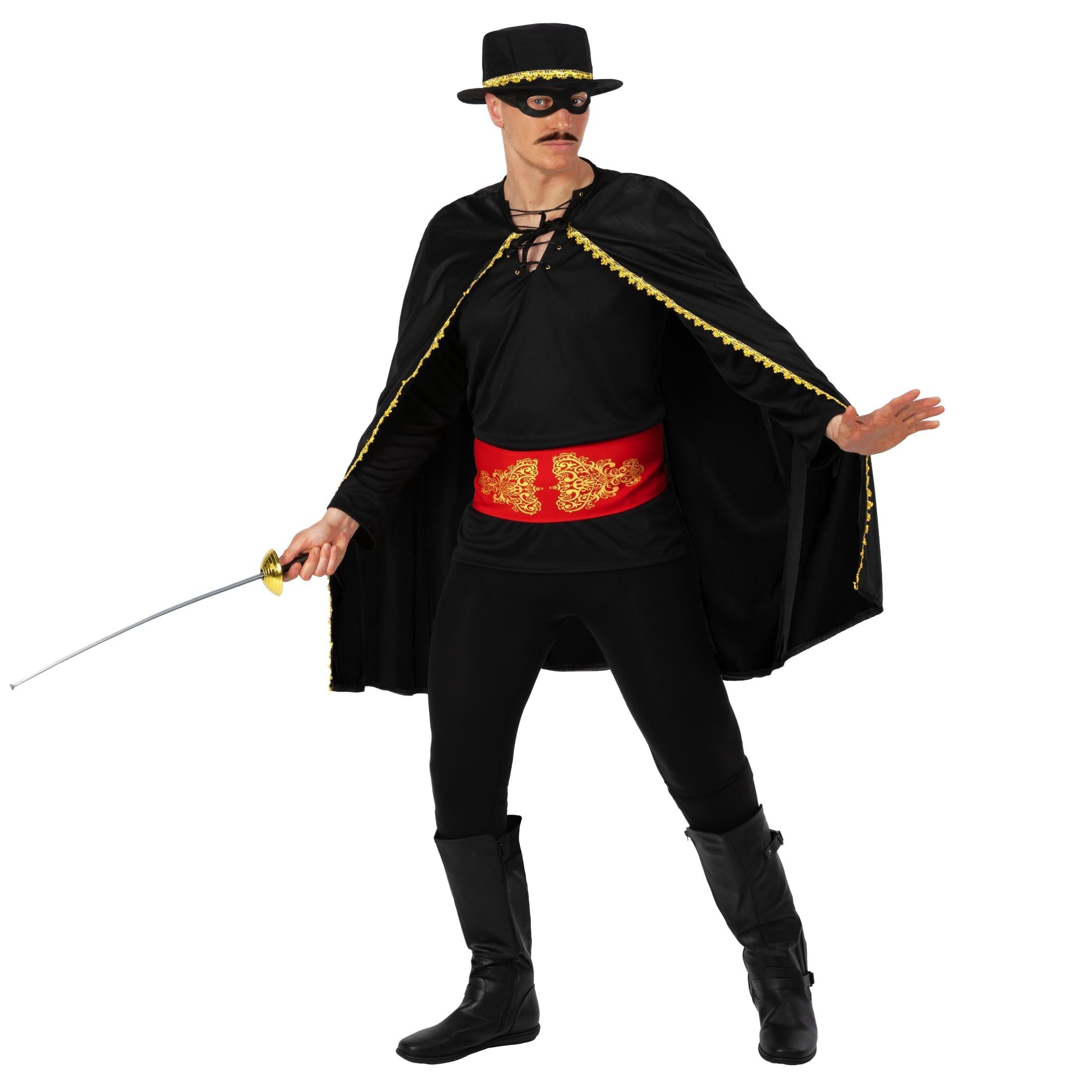 fun shack Mens Masked Bandit Costume, Halloween Costume for Men, Masked Hero Movie Character Costumes for Men - Image 4