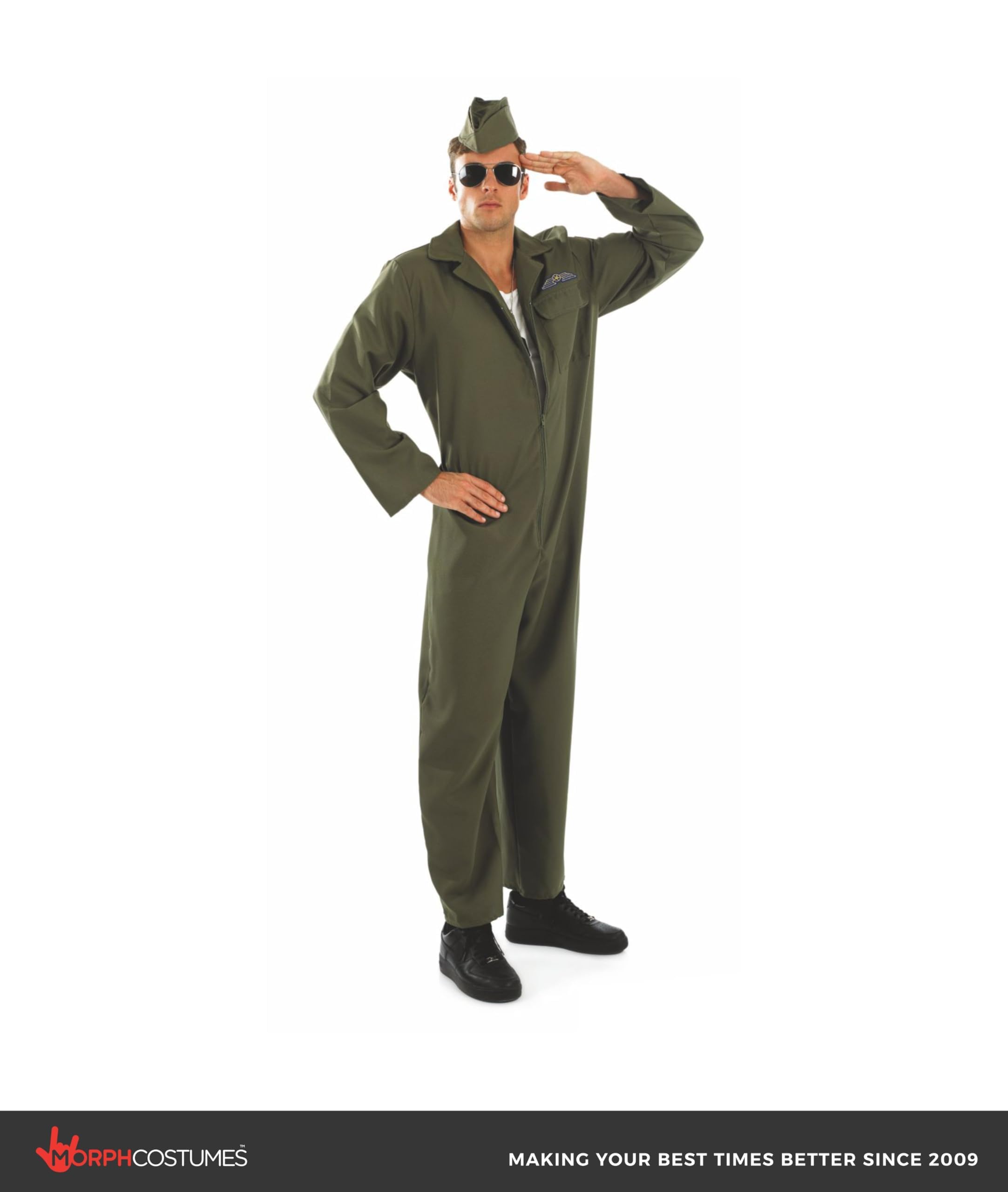 fun shack mens Mens Aviator Flightsuit - Image 4