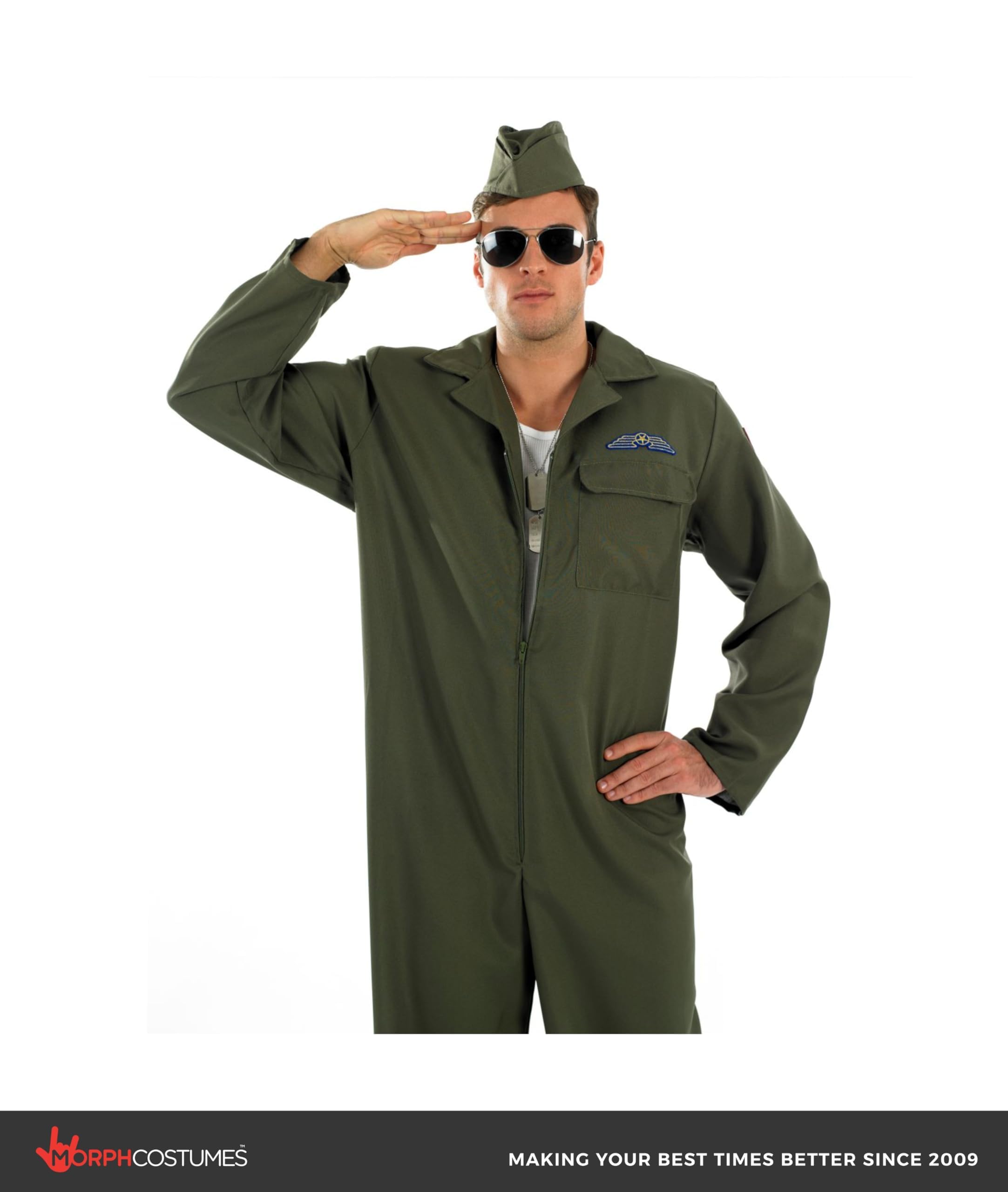 fun shack mens Mens Aviator Flightsuit - Image 5