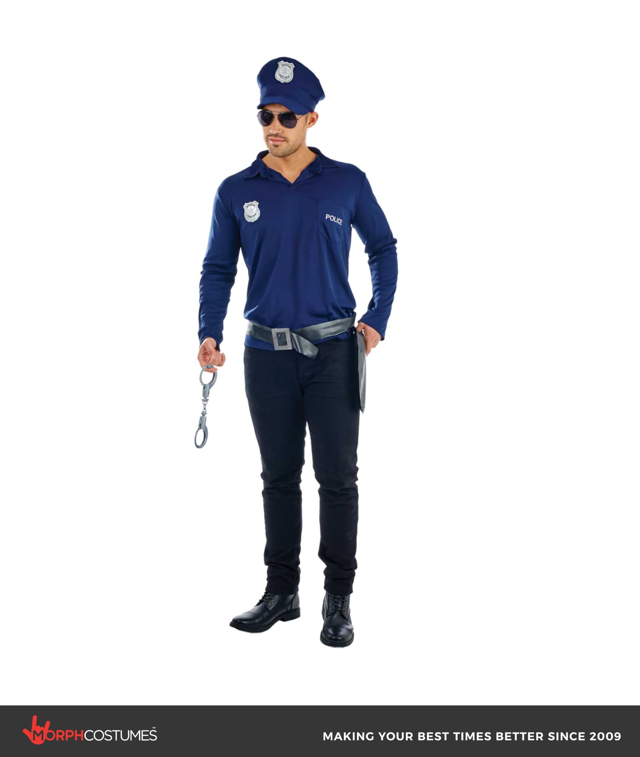 Fun Shack Mens Police Officer Costume - Adult Cop Costume for Men - Halloween - Image 4