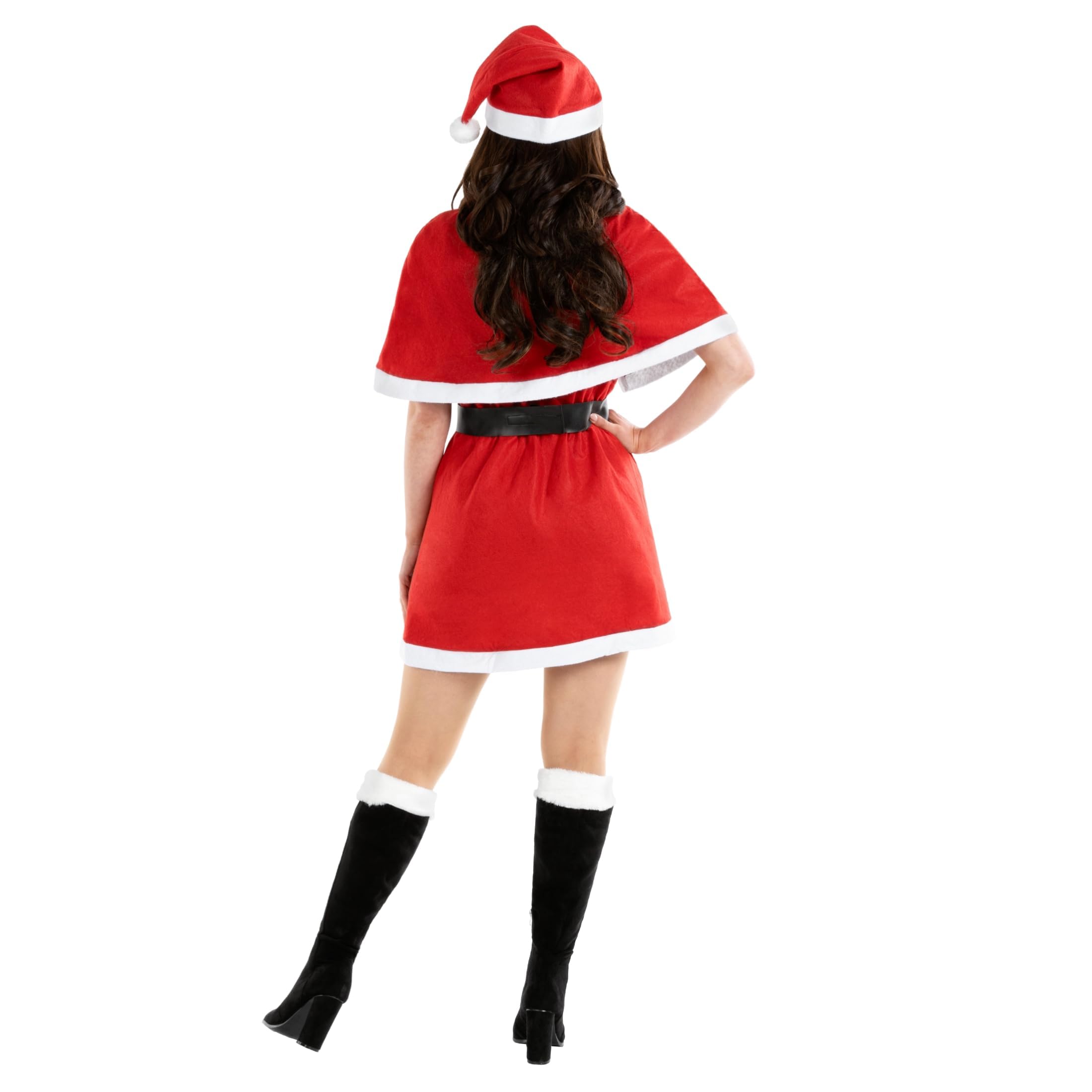 fun shack Mrs Claus Costume Adult Women, Santa Dress Women, Santacon Costume Womens - Image 5