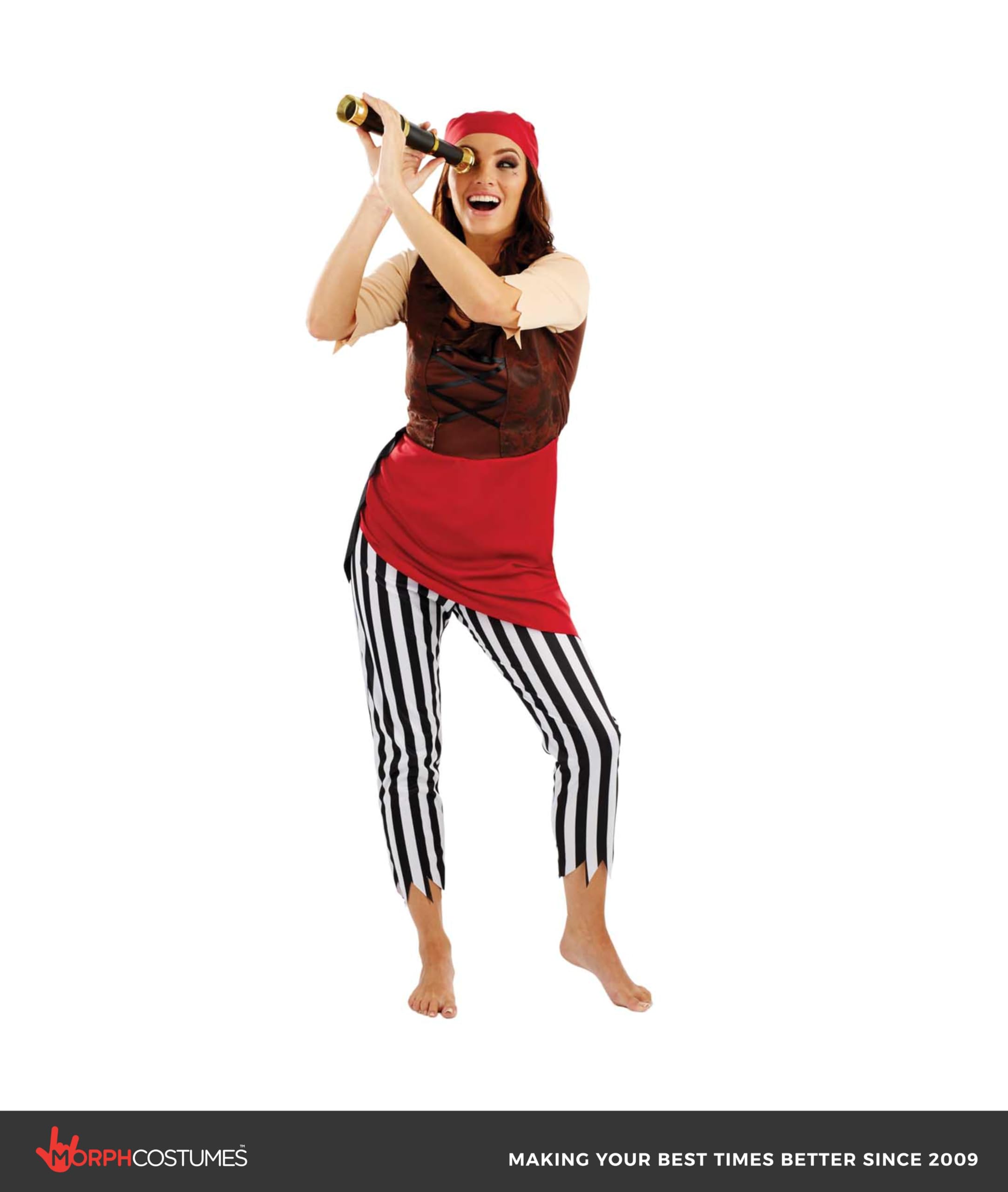 fun shack Pirate Costume Women, Pirate Outfit Women, Womens First Mate Costume, Pirates Costumes for Womens - Image 4