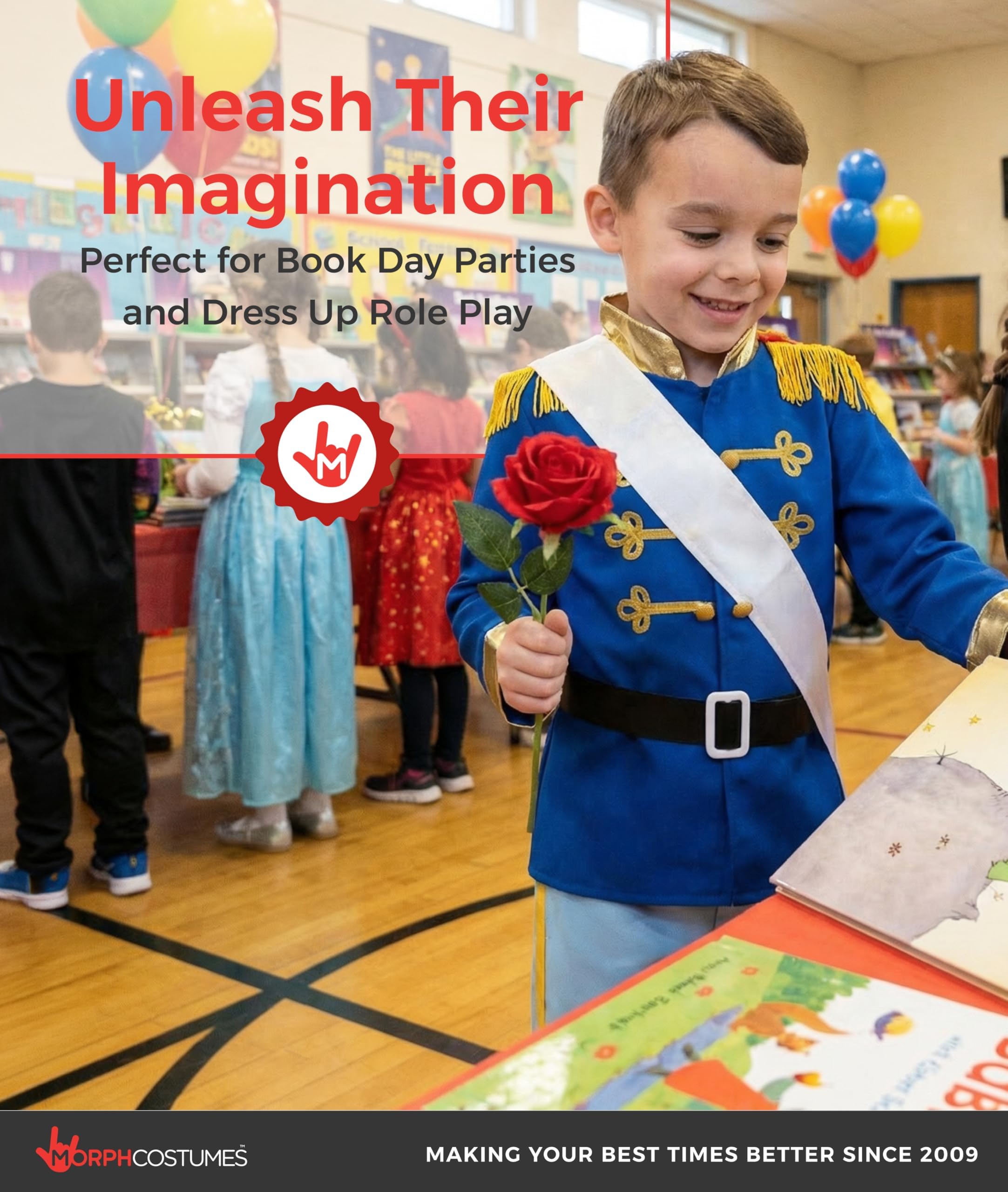 fun shack Prince Costume for Boys, Prince Charming Costume Boys, Book Characters Costumes for Kids, Small - Image 6
