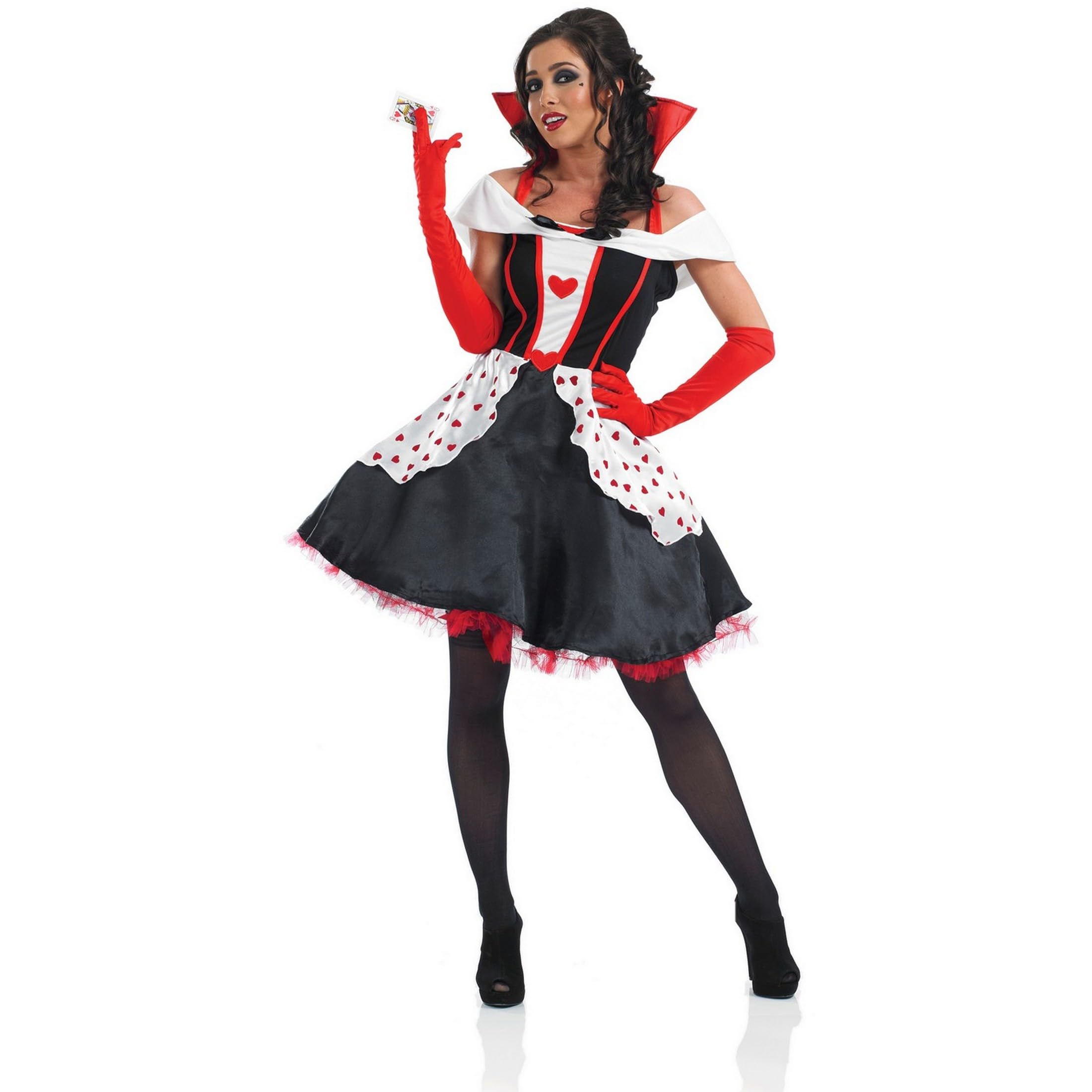 fun shack Queen of Hearts Costume for Women, Red Queen Outfit, Heart Costume for Adults, Womens Halloween Costumes - Image 6