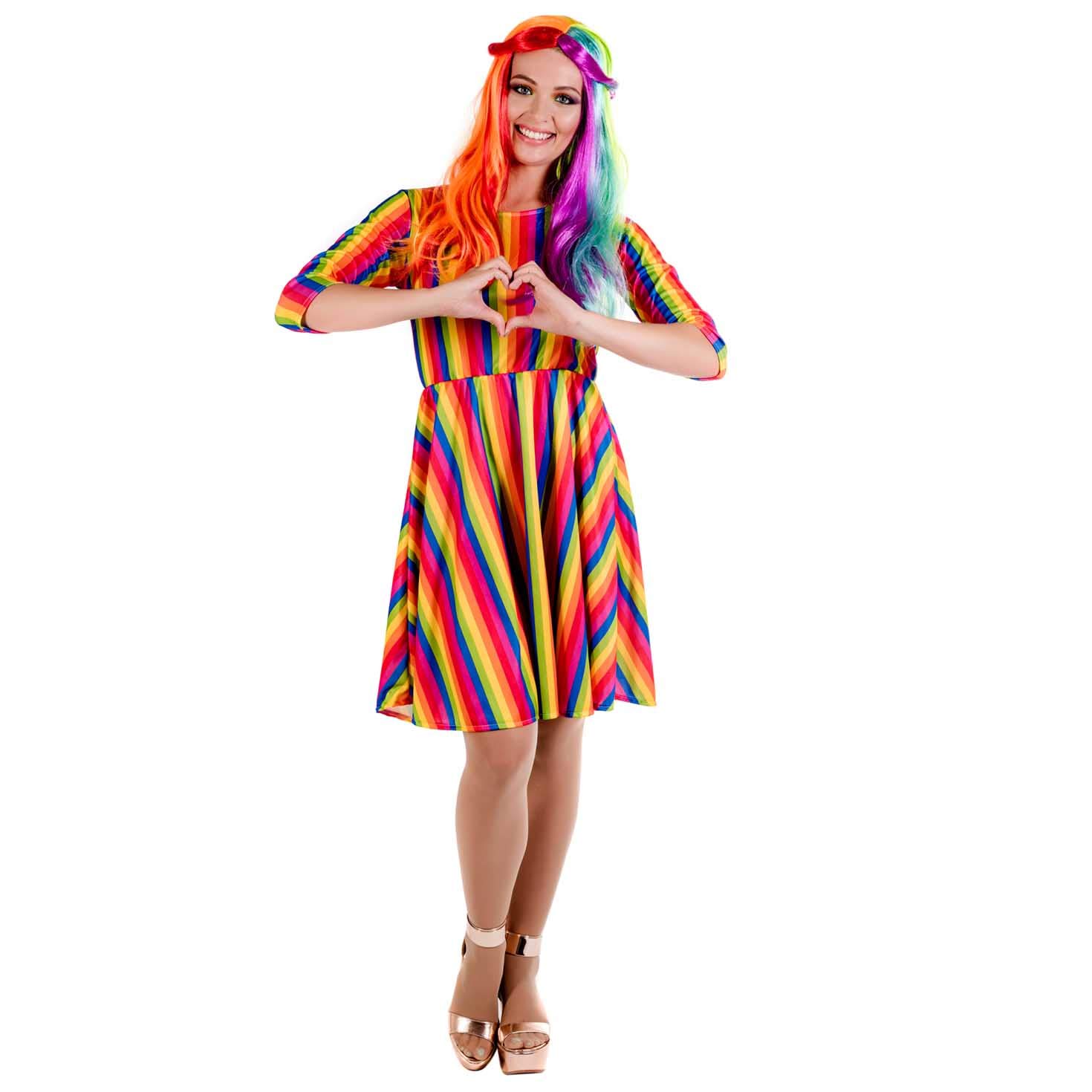 fun shack Rainbow Dress Women, Women's Rainbow Dresses, Womens Rainbow Dress, Rainbow Womens Dress - Image 4