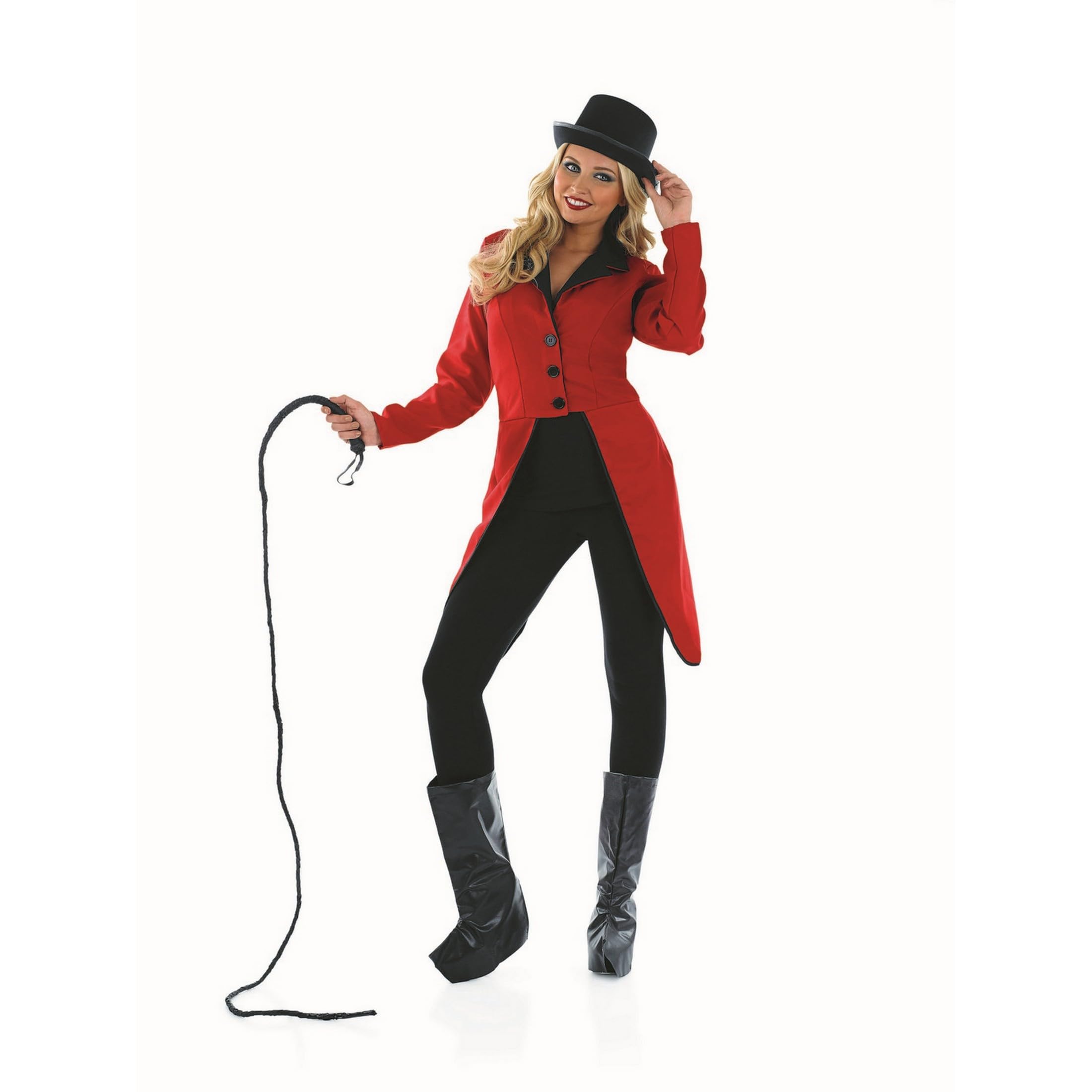 fun shack Red Ringmaster Jacket Womens, Circus Ringmaster Costume Women, Lion Tamer Costume, Carnival Costumes for Women - Image 6
