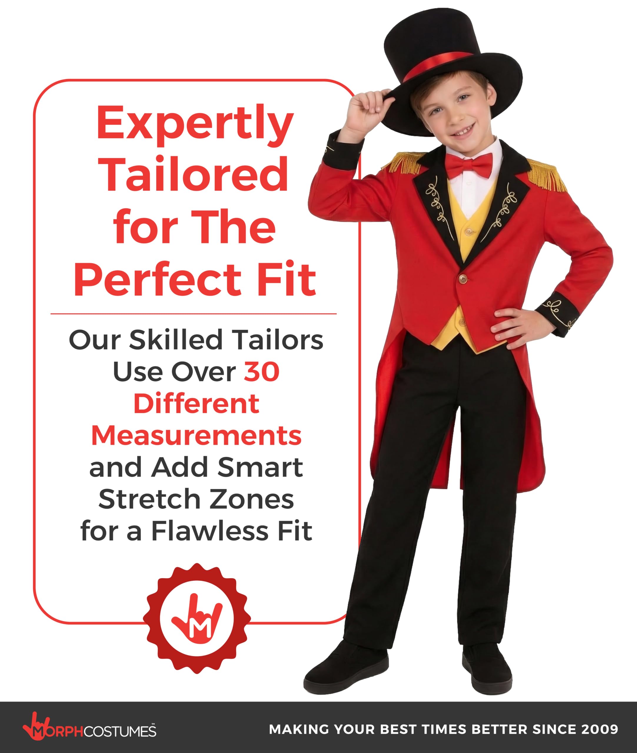 fun shack Ringmaster Costume Kids, Circus Ring Master Costume Boys, Boys Halloween Costumes, Halloween Costumes for Kids, Small - Image 7