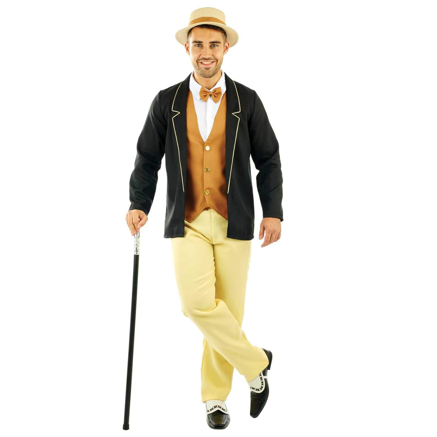 fun shack Roaring 20s Costumes For Men 1920s Gangster Mens Halloween Costumes