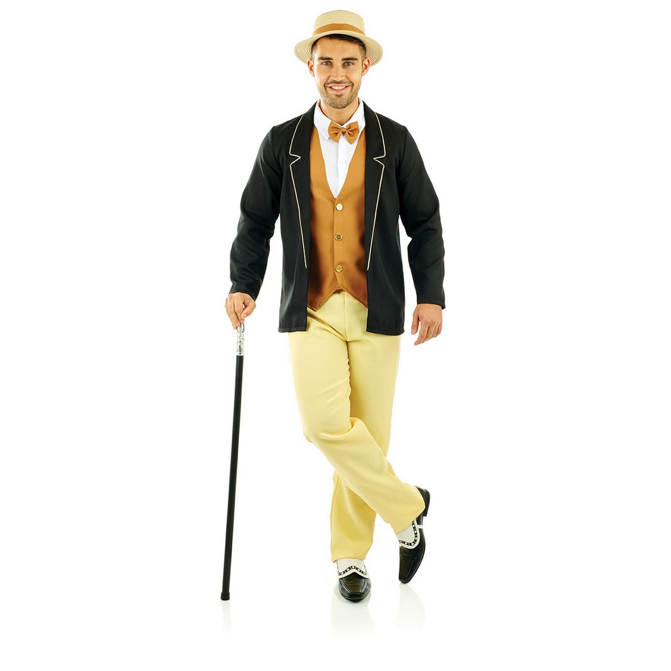 fun shack Roaring 20s Costumes For Men 1920s Gangster Mens Halloween Costumes - Image 3