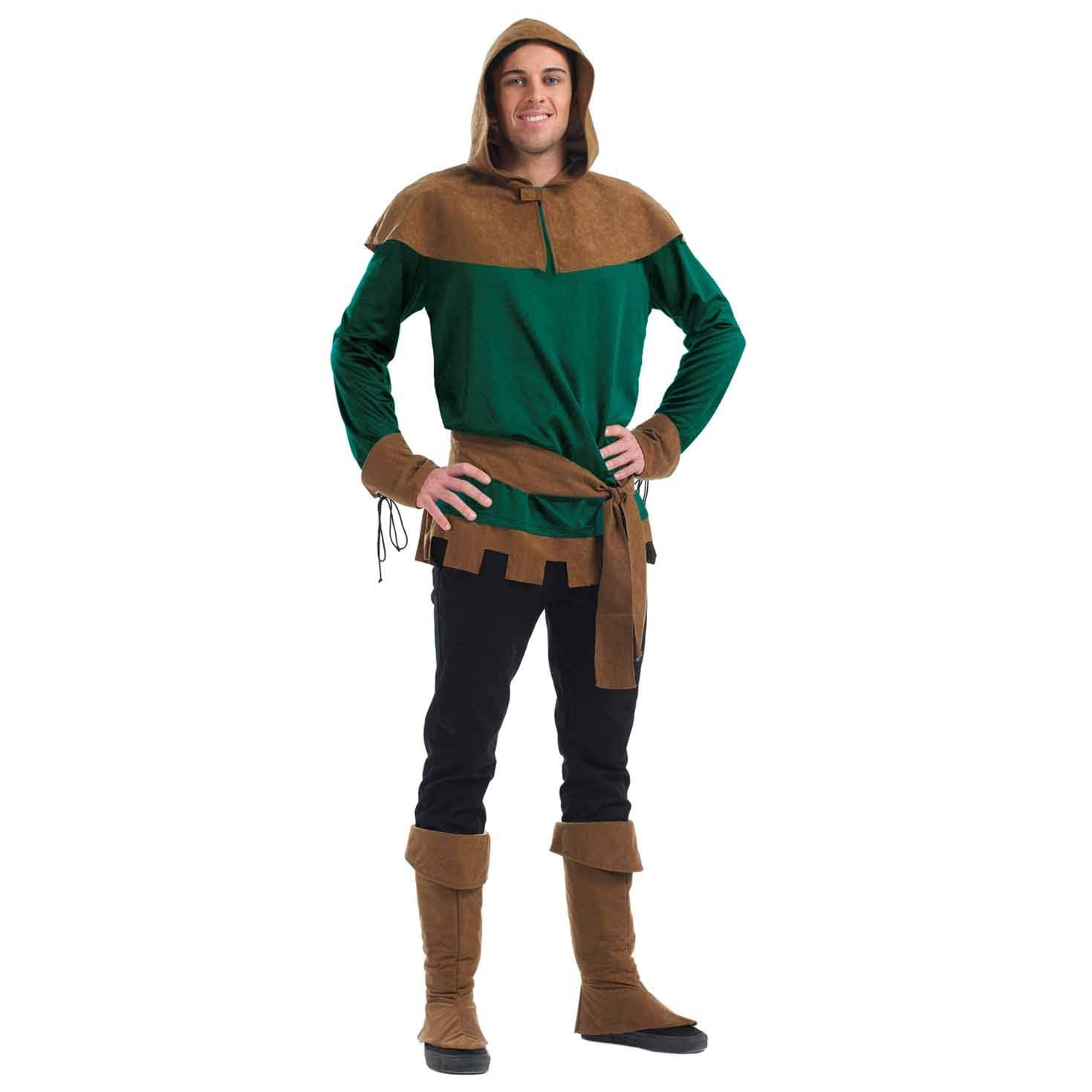 fun shack Robin Hood Costume for Men, Archer Outfit for Men, Medieval Robin Costume, Historical Dress Up