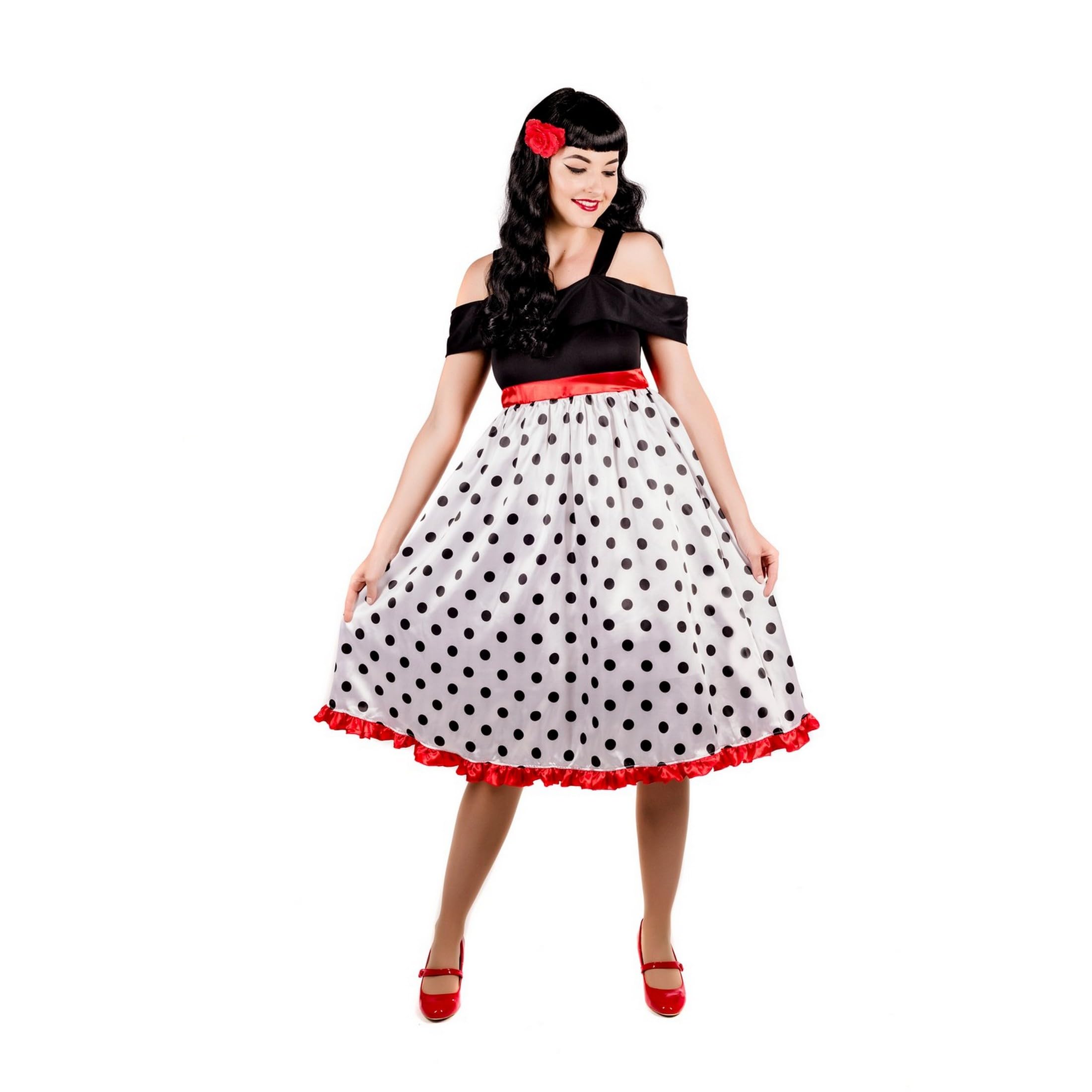 fun shack Rockabilly Dress 50s Vintage Retro Halloween Costumes for Women