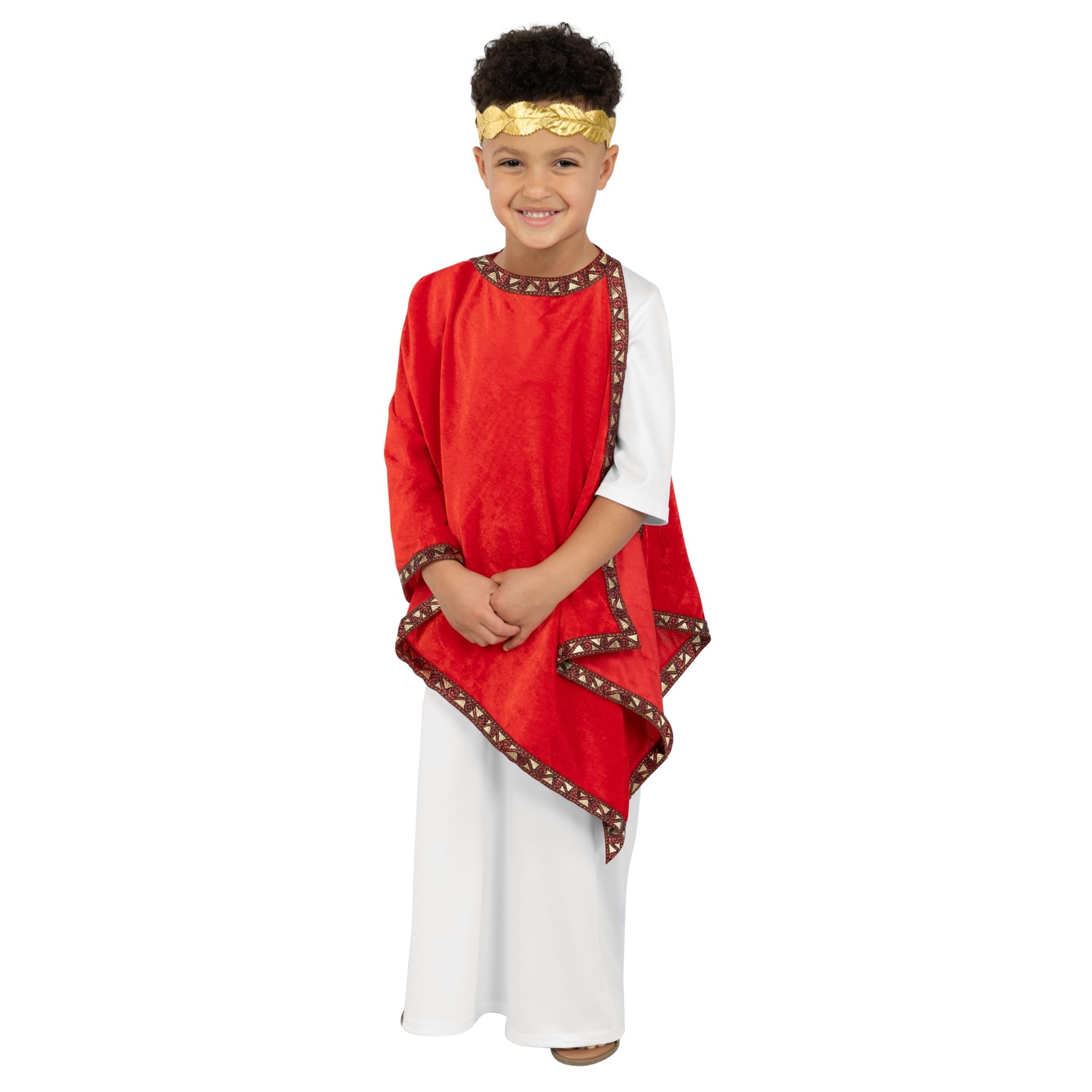 fun shack Roman Emperor Costume For Boys, Toga Costume For Kids, Roman Costume For Boys, Kids Roman Outfit