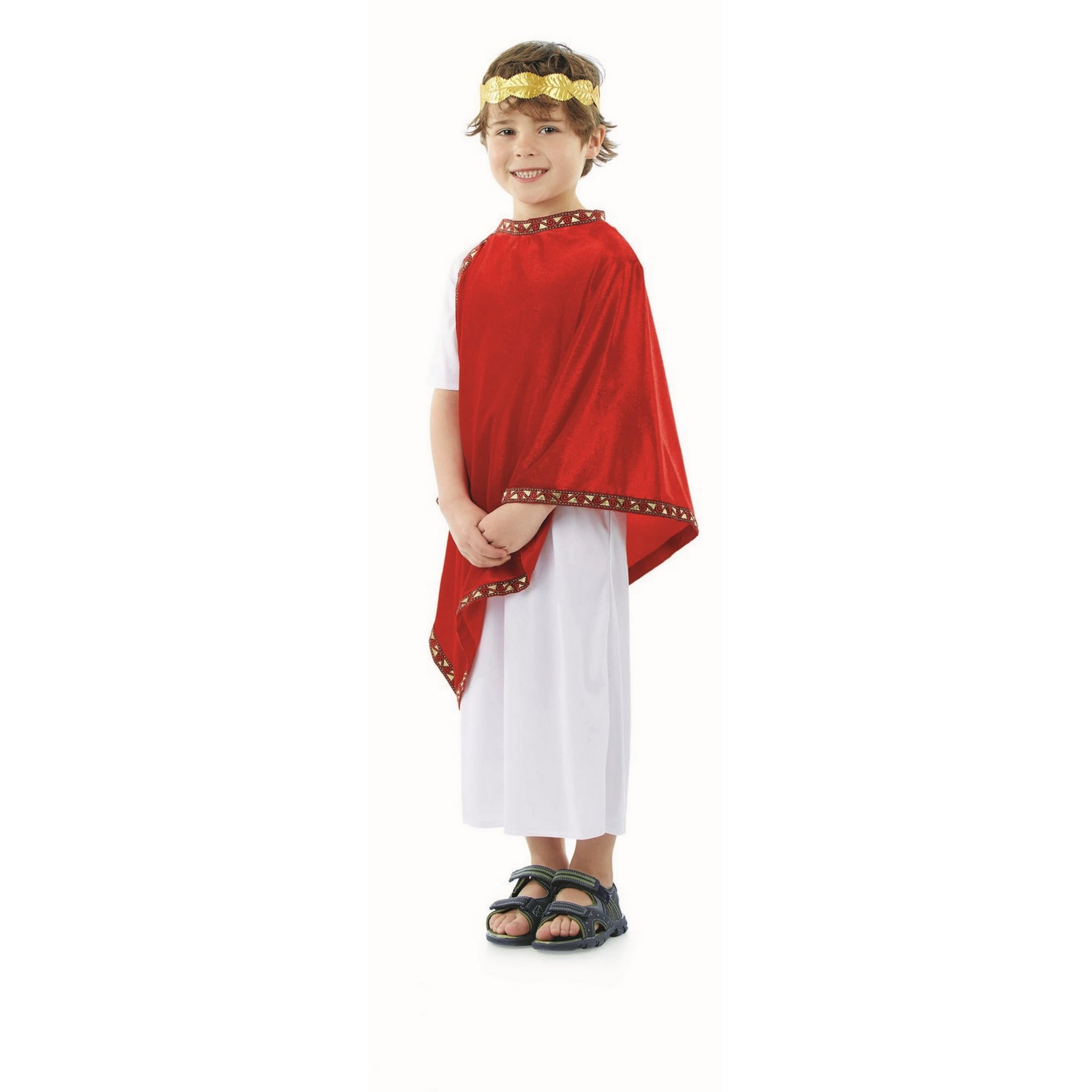 fun shack Roman Emperor Costume For Boys, Toga Costume For Kids, Roman Costume For Boys, Kids Roman Outfit - Image 6