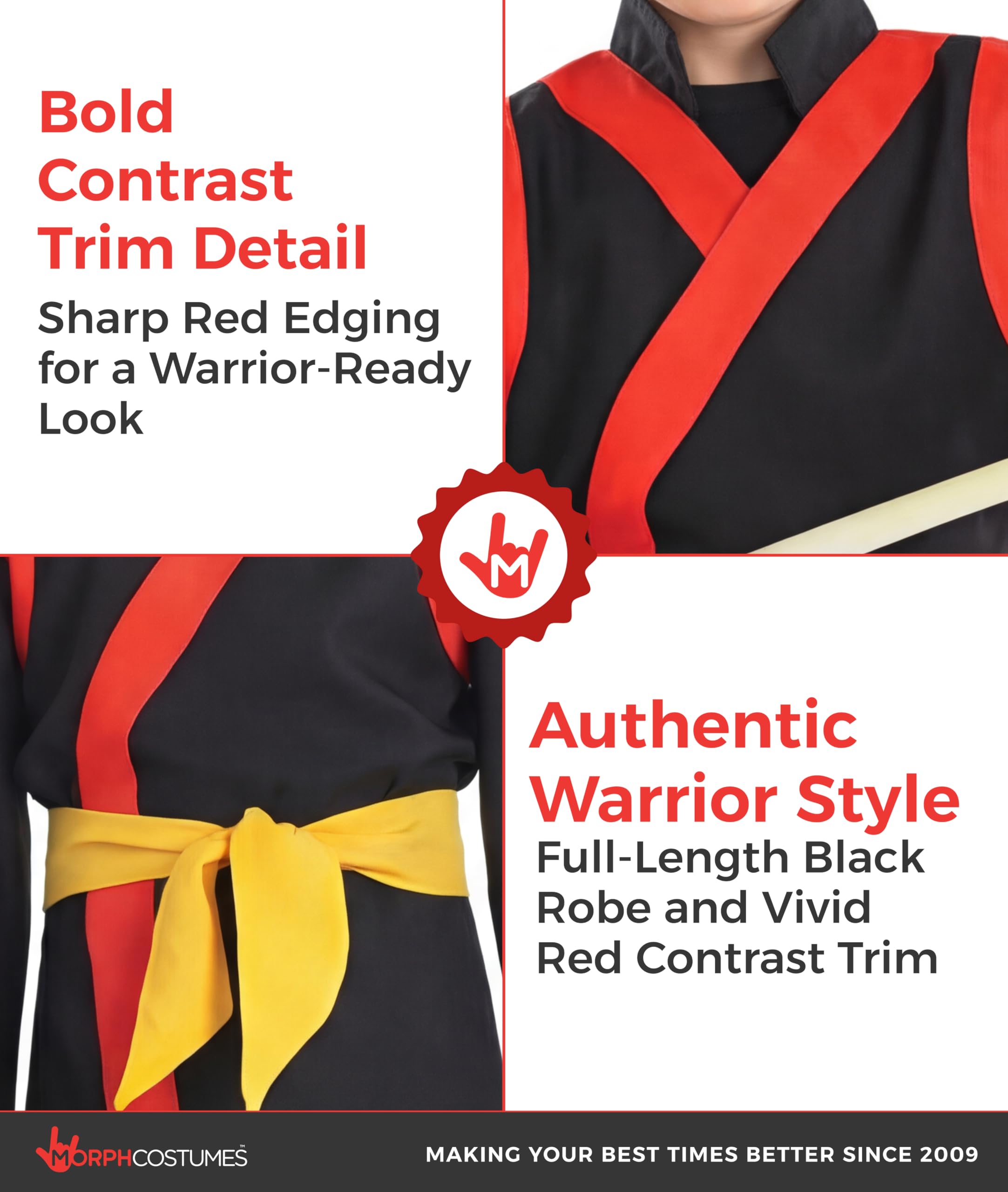 fun shack Samurai Costume Kids, Kids Samurai Costume, Japanese Kimono Boys, Boys Japanese Outfit - Image 3