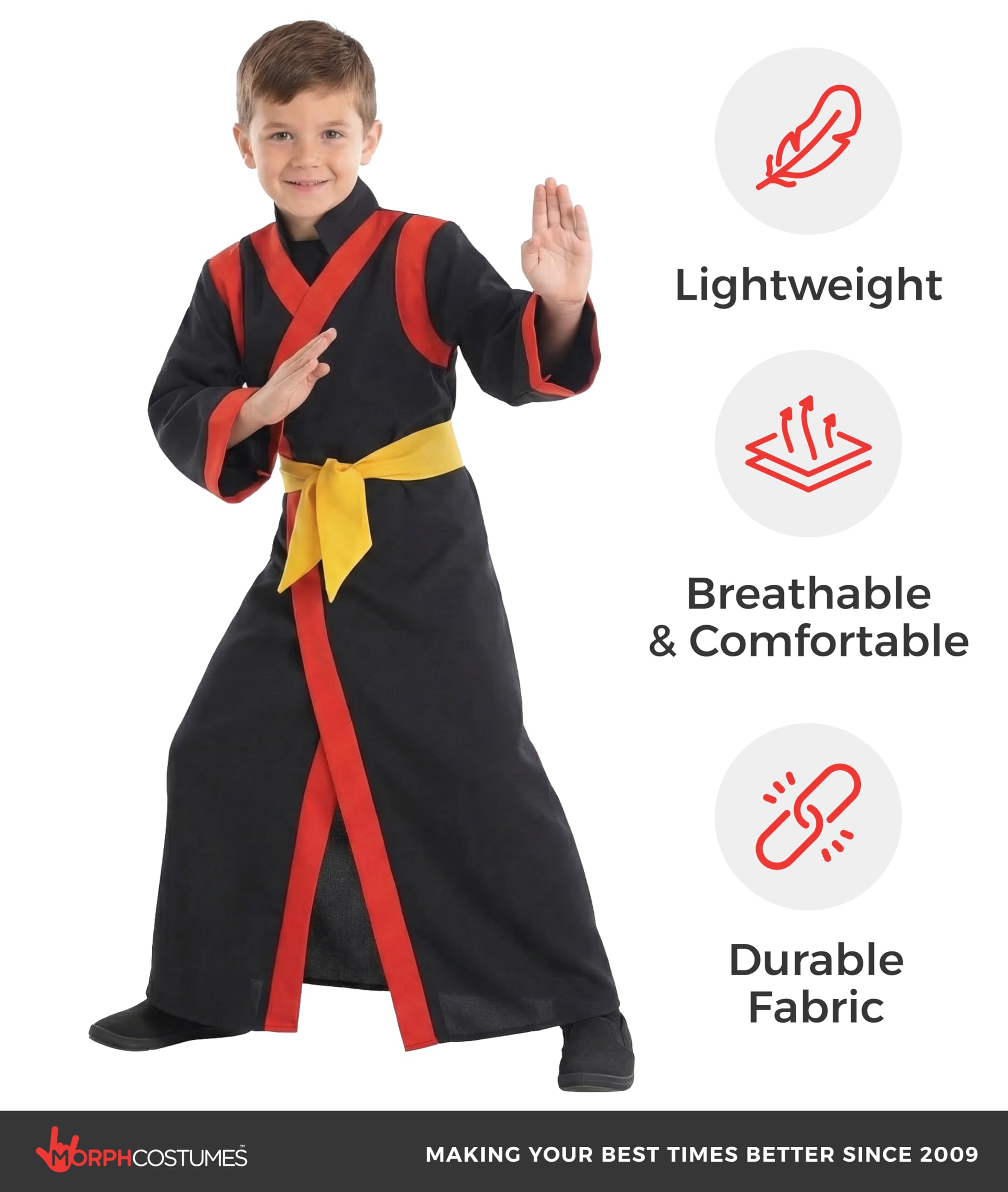 fun shack Samurai Costume Kids, Kids Samurai Costume, Japanese Kimono Boys, Boys Japanese Outfit - Image 4