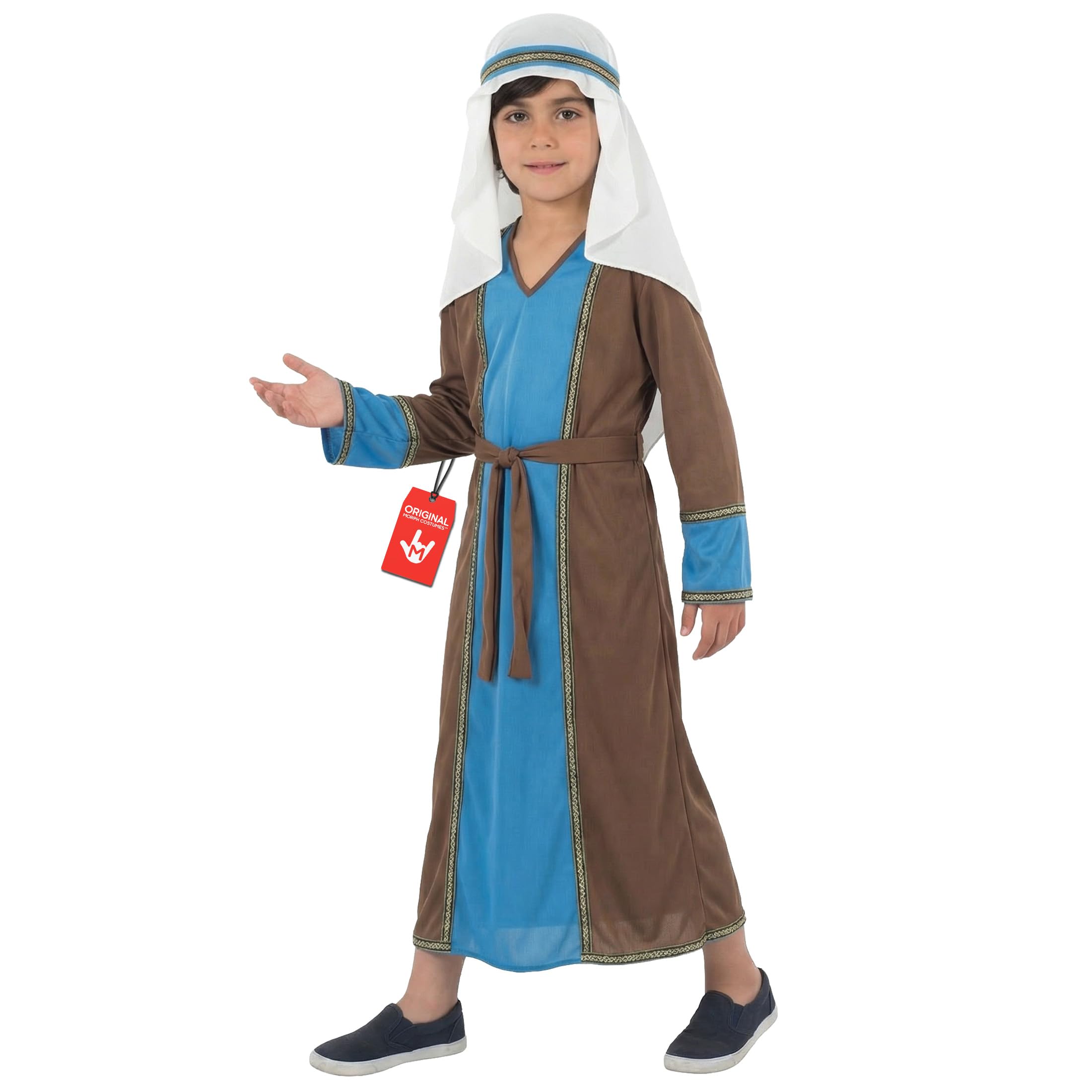 fun shack St Joseph Costume for Kids, Boys Shepherd Costume, Christmas Costumes for Kids, Boys Nativity Costumes