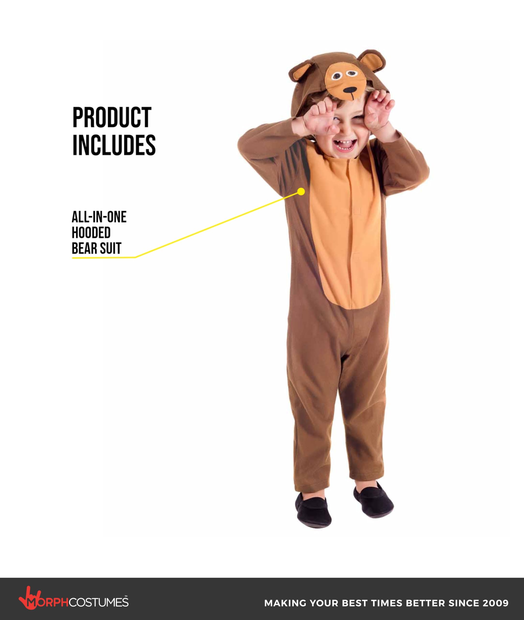 fun shack Teddy Bear Costume Toddler, Small - Image 2