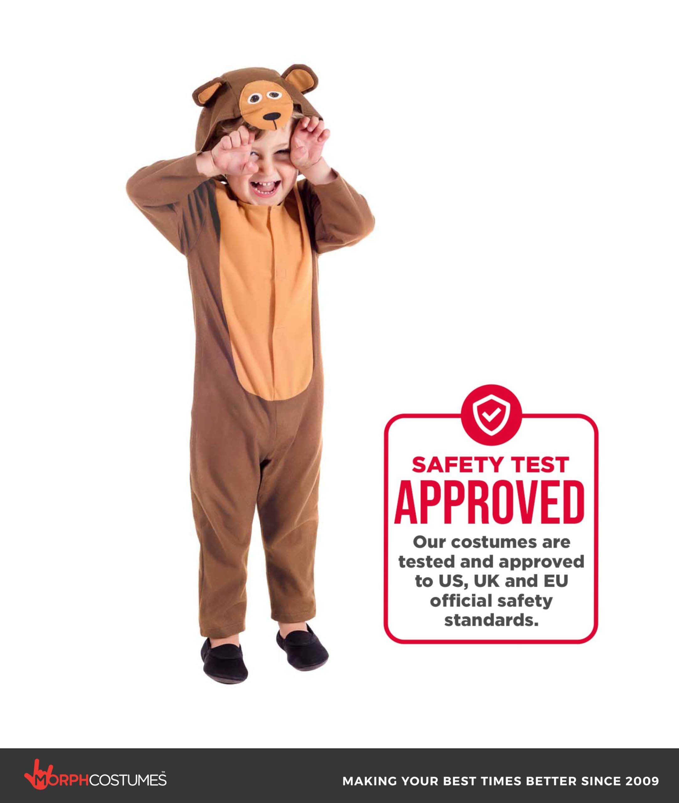 fun shack Teddy Bear Costume Toddler, Small - Image 3