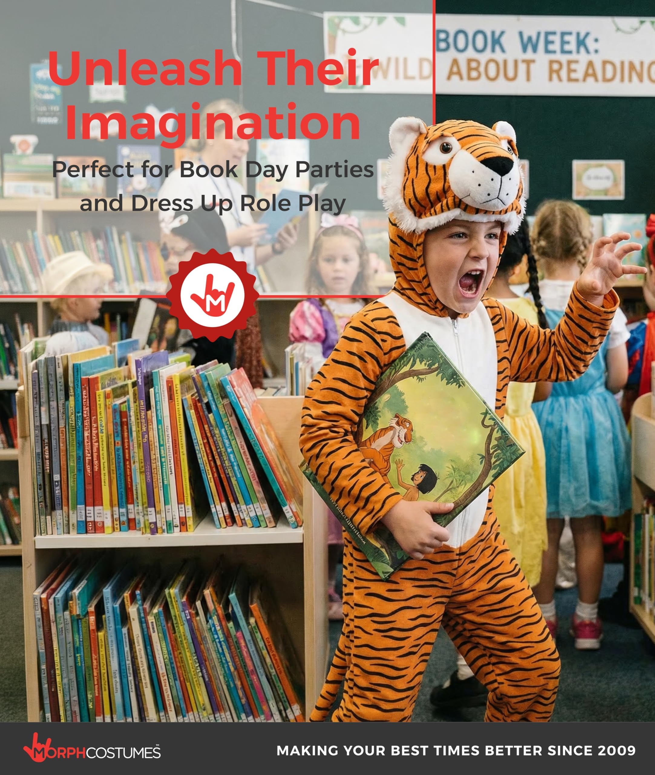 fun shack Tiger Costume for Kids, Boys Tiger Costume, Book Characters Costumes for Kids, Storybook Character Costumes - Image 6