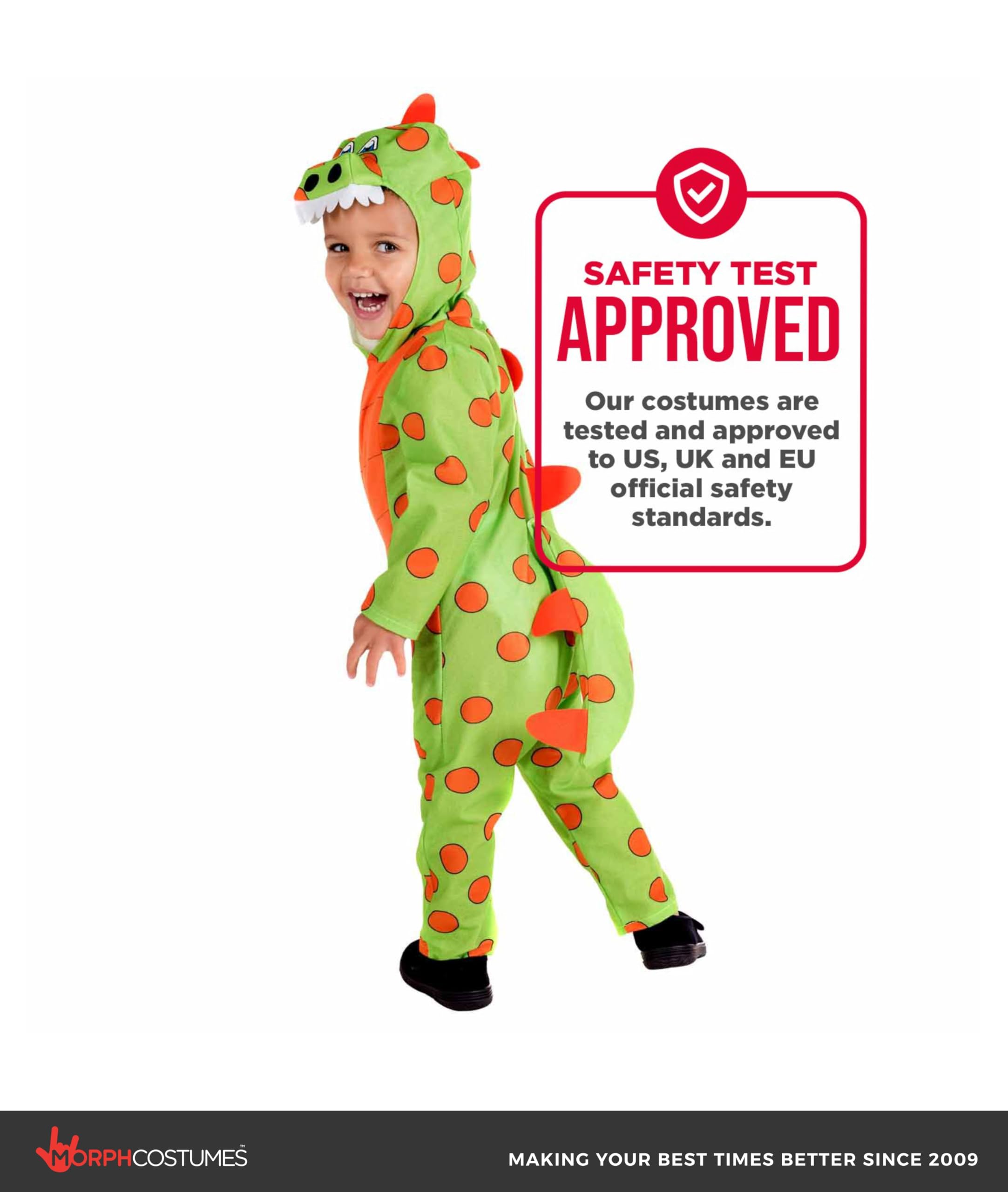 Fun Shack Toddler Dinosaur Costume Green Halloween Costumes For Toddlers Large - Image 3