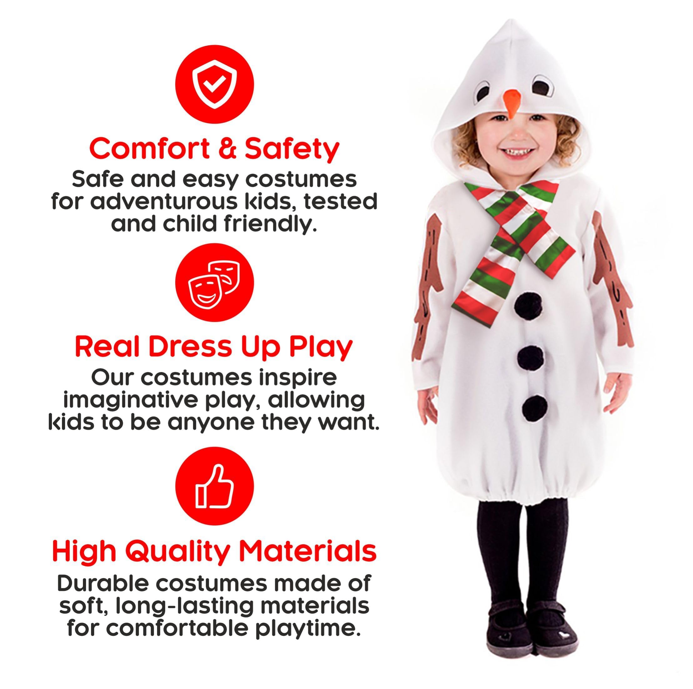 fun shack Toddler Snowman Costume, Snowman Costume Kids, Toddler Christmas Costumes, Christmas Costumes for Kids, 1-2 Years - Image 4