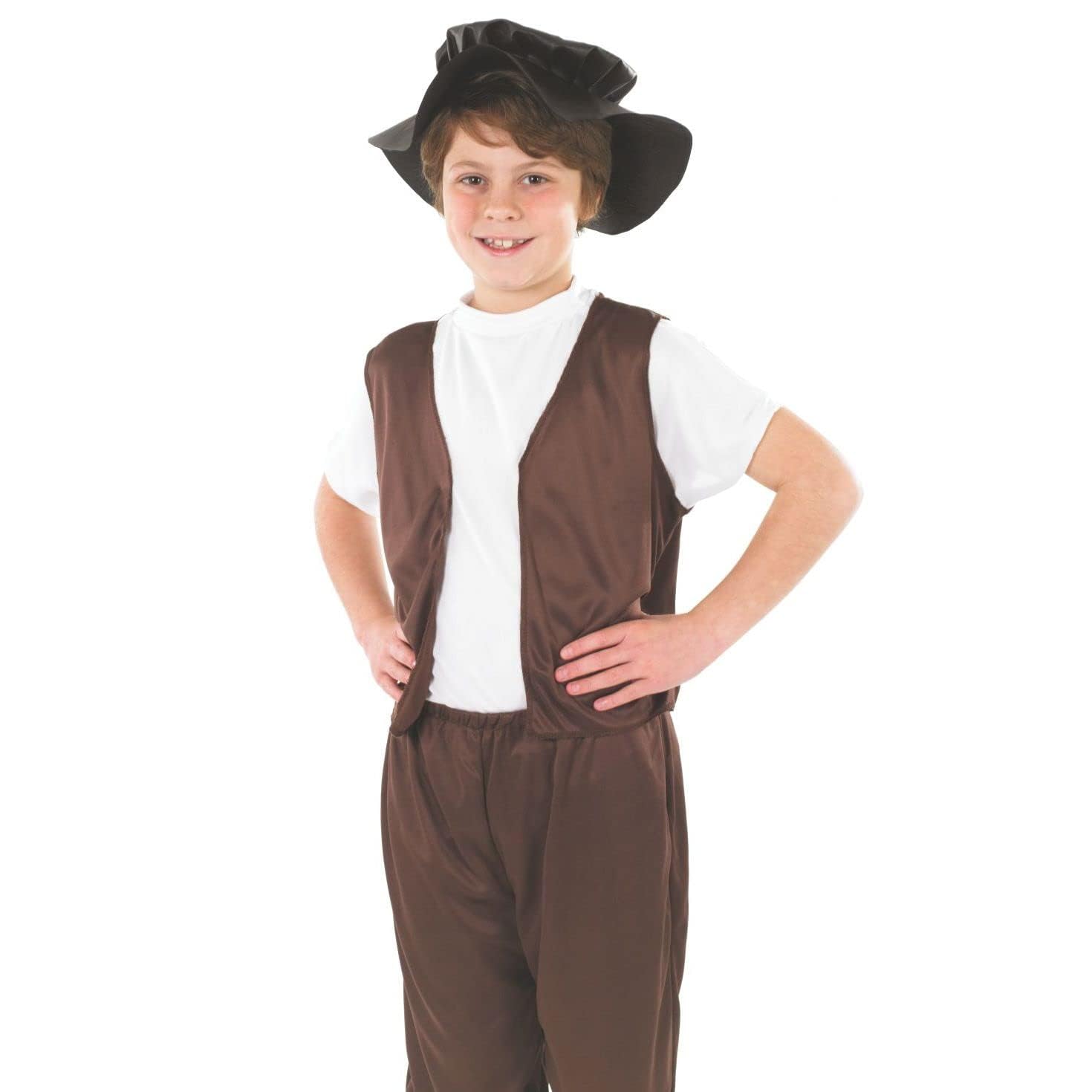 fun shack Tudor Costume for Boys, Villager Costume Kids, Victorian Chimney Sweep Costumes Kids, Victorian Boys Costumes - Image 2