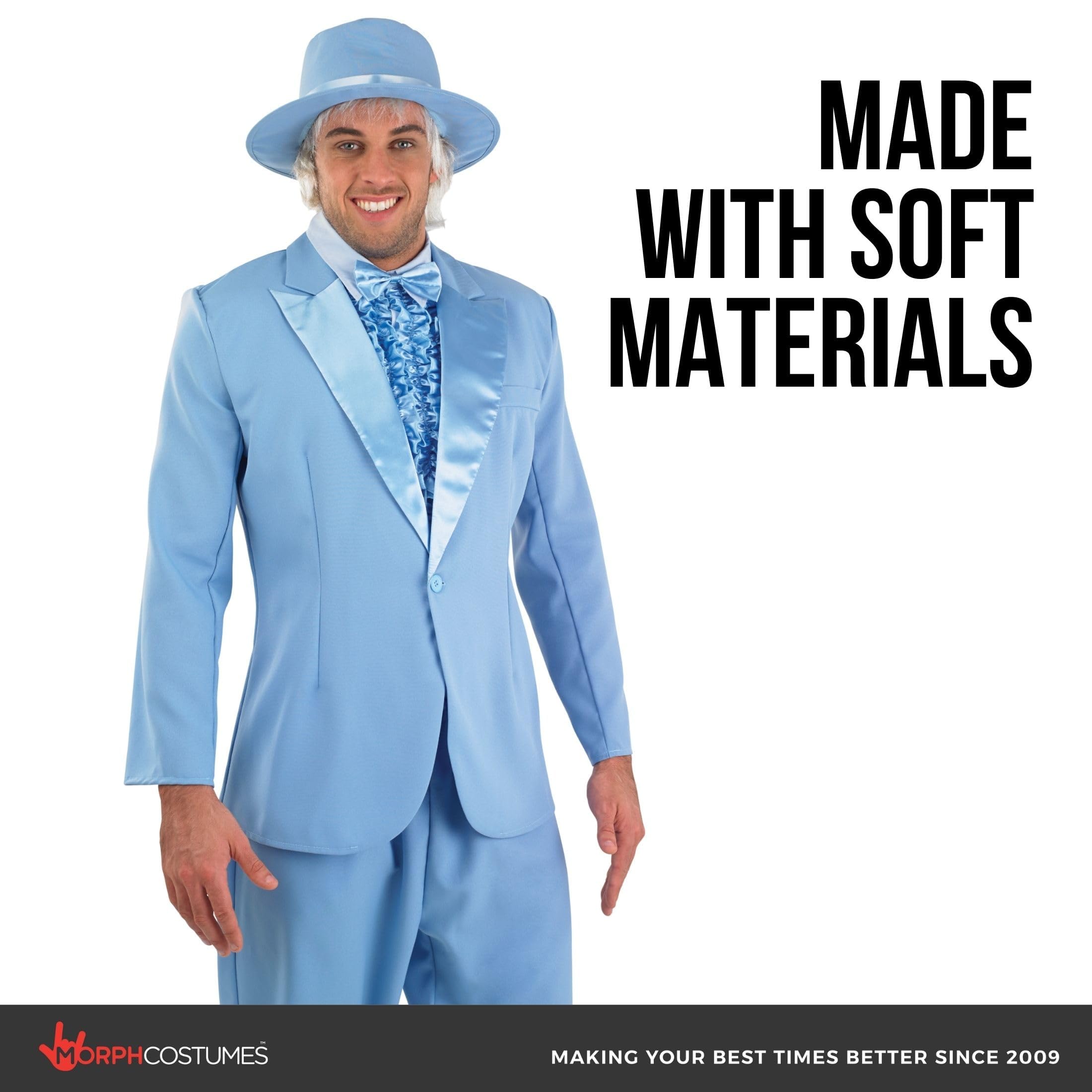 fun shack Tuxedo Costume for Men – Orange or Blue Suit Mens – Funny 90s Movie Character, Halloween Costumes for Men - Image 4