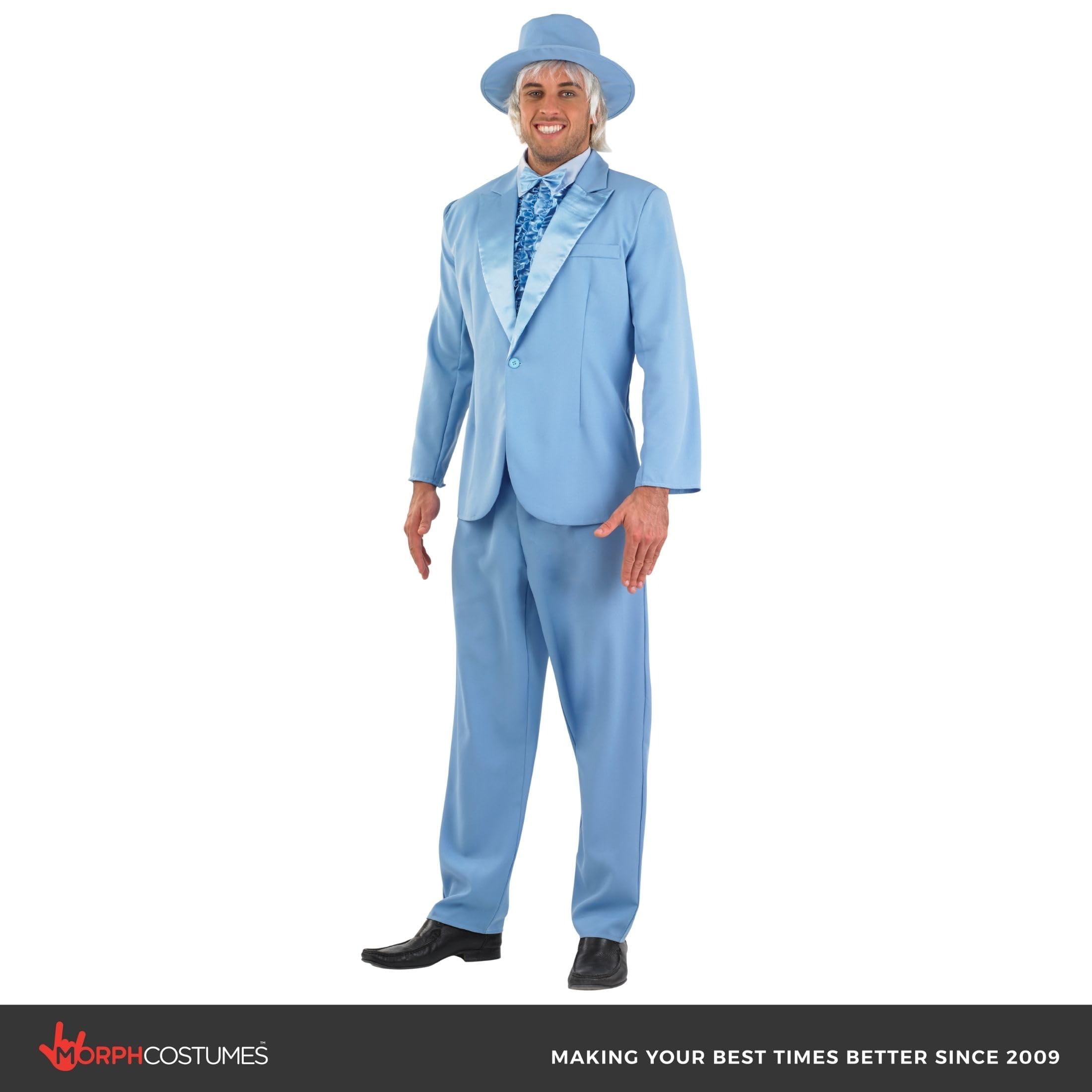 fun shack Tuxedo Costume for Men – Orange or Blue Suit Mens – Funny 90s Movie Character, Halloween Costumes for Men - Image 5