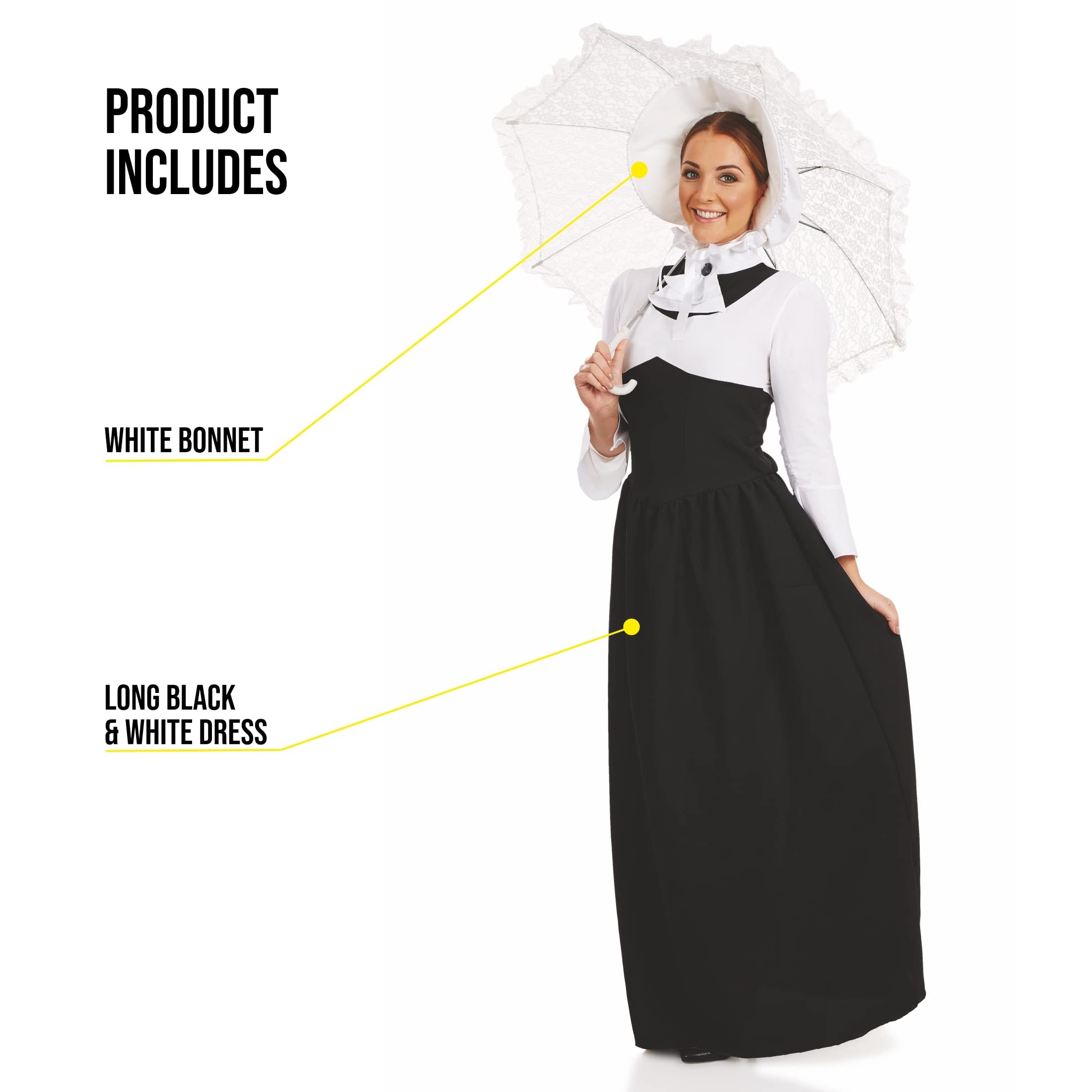 fun shack Victorian Costume Women, Regency Dress, Victorian Dress, Ladies Costume for Historical Events and Parties - Image 3