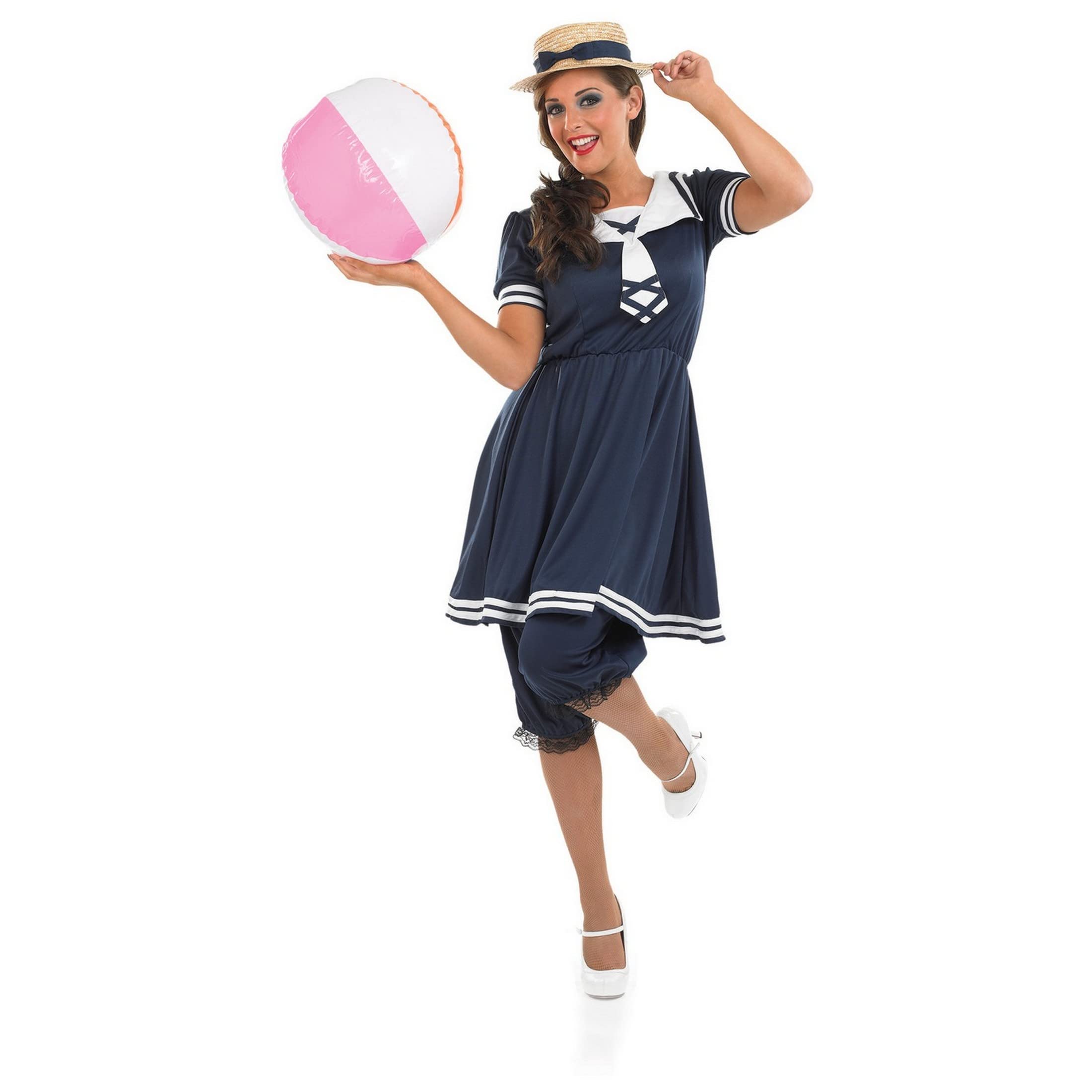 fun shack Victorian Dress Old Time Bathing Suit Women, Victorian Costume Women, Women's Fancy Dress Costume - Image 4