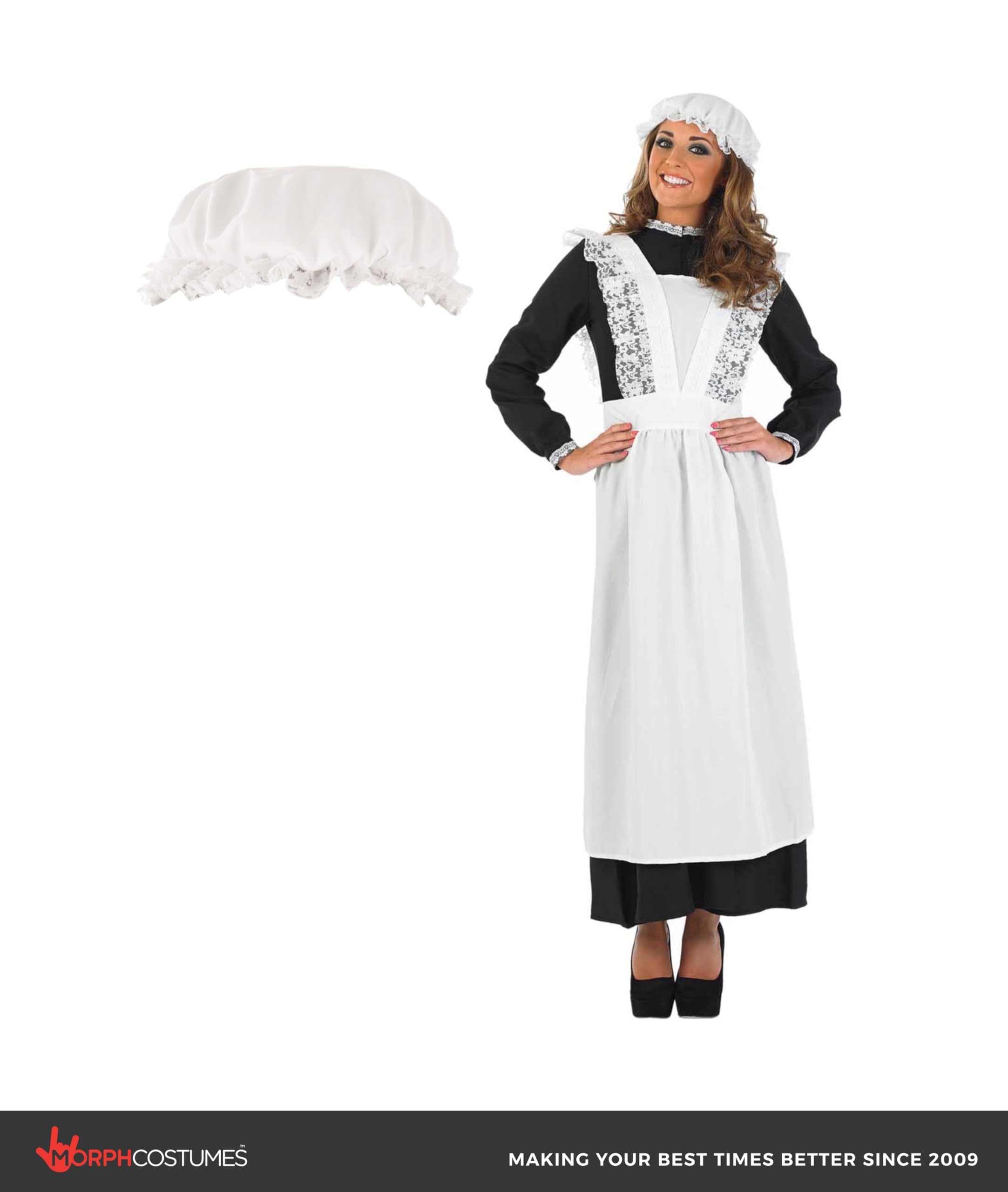 fun shack Victorian Maid Costume, Long Sleeve Dress for Women, Elegant Maid Outfit, Classic Victorian Style - Image 4