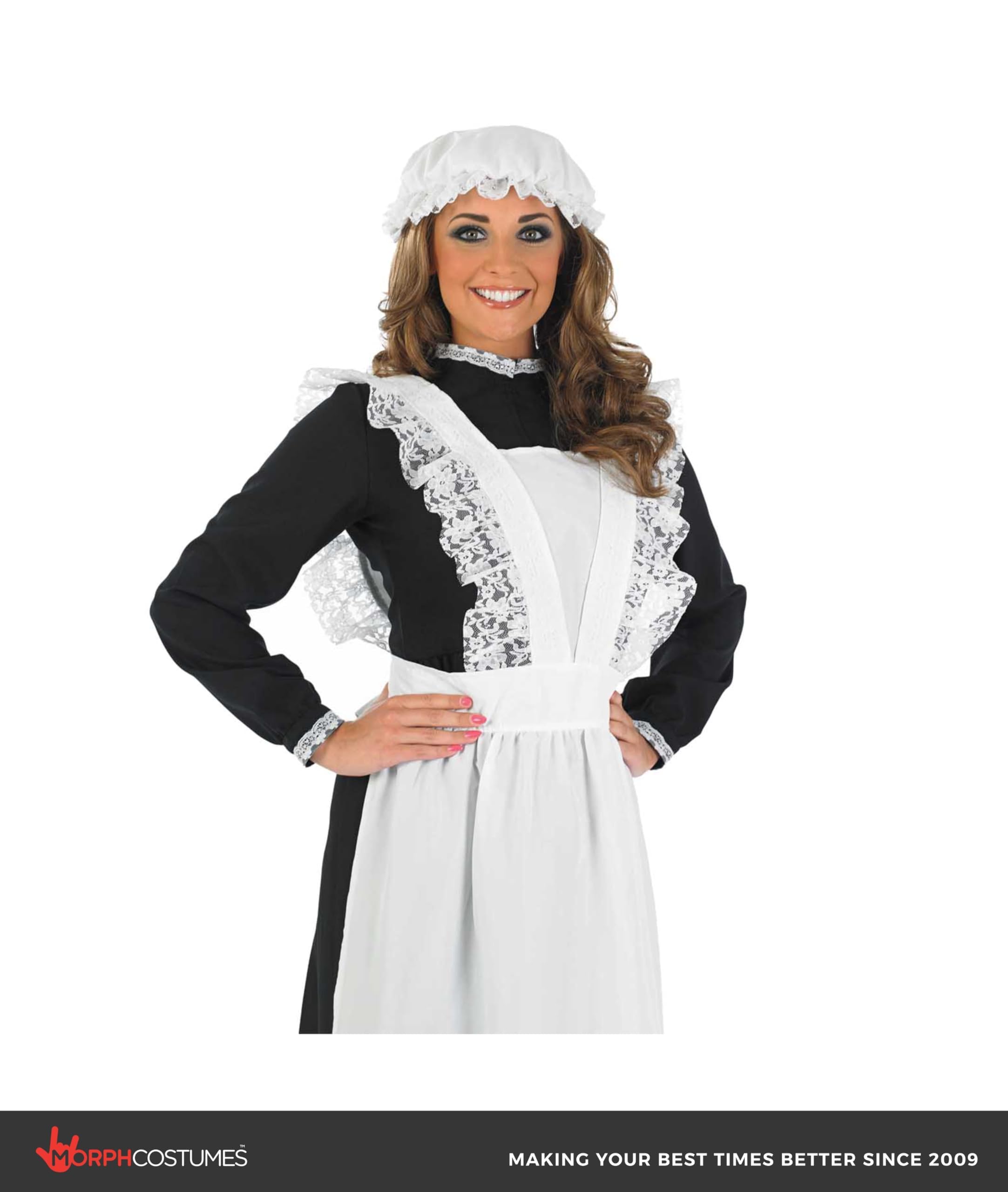 fun shack Victorian Maid Costume, Long Sleeve Dress for Women, Elegant Maid Outfit, Classic Victorian Style - Image 5