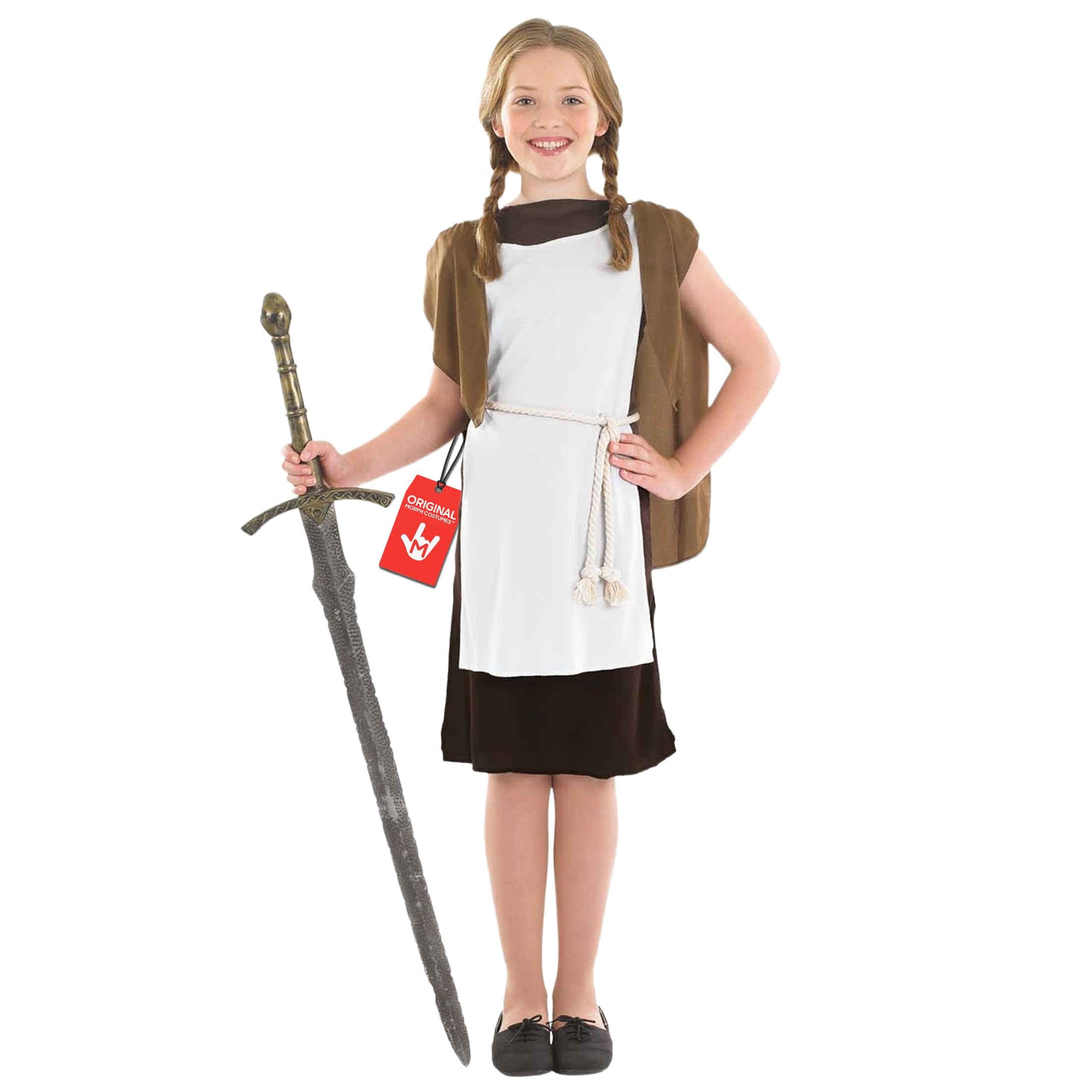 fun shack Viking Costume Kids, Girls Viking Costume, Viking Girl Costume, Warrior Costume Girls, Viking Costume for Girls, Medium