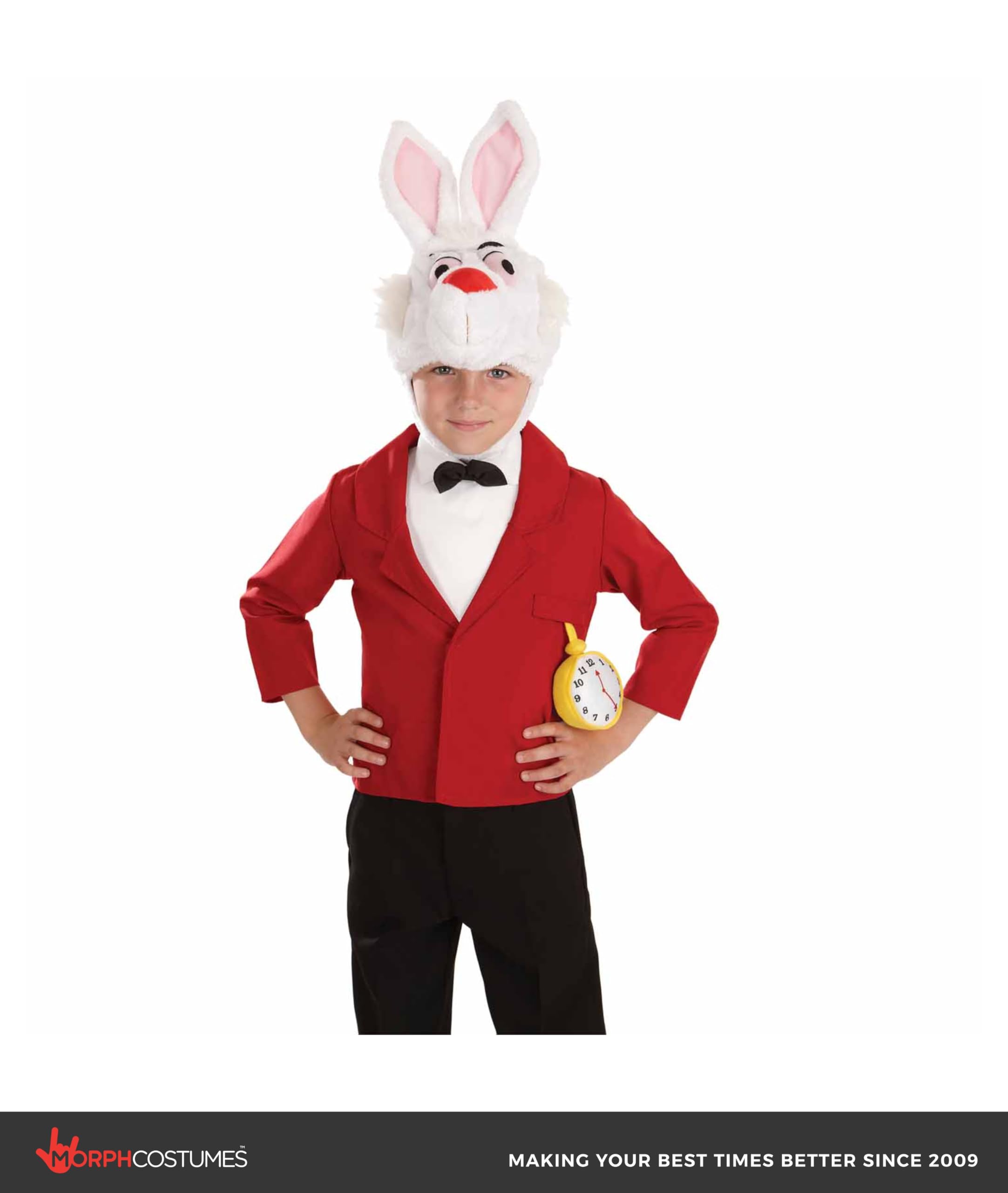 fun shack White Rabbit Costume for Kids, Boys and Girls Rabbit Outfit, Cute Kids Bunny Costume for Dress Up, Small - Image 5