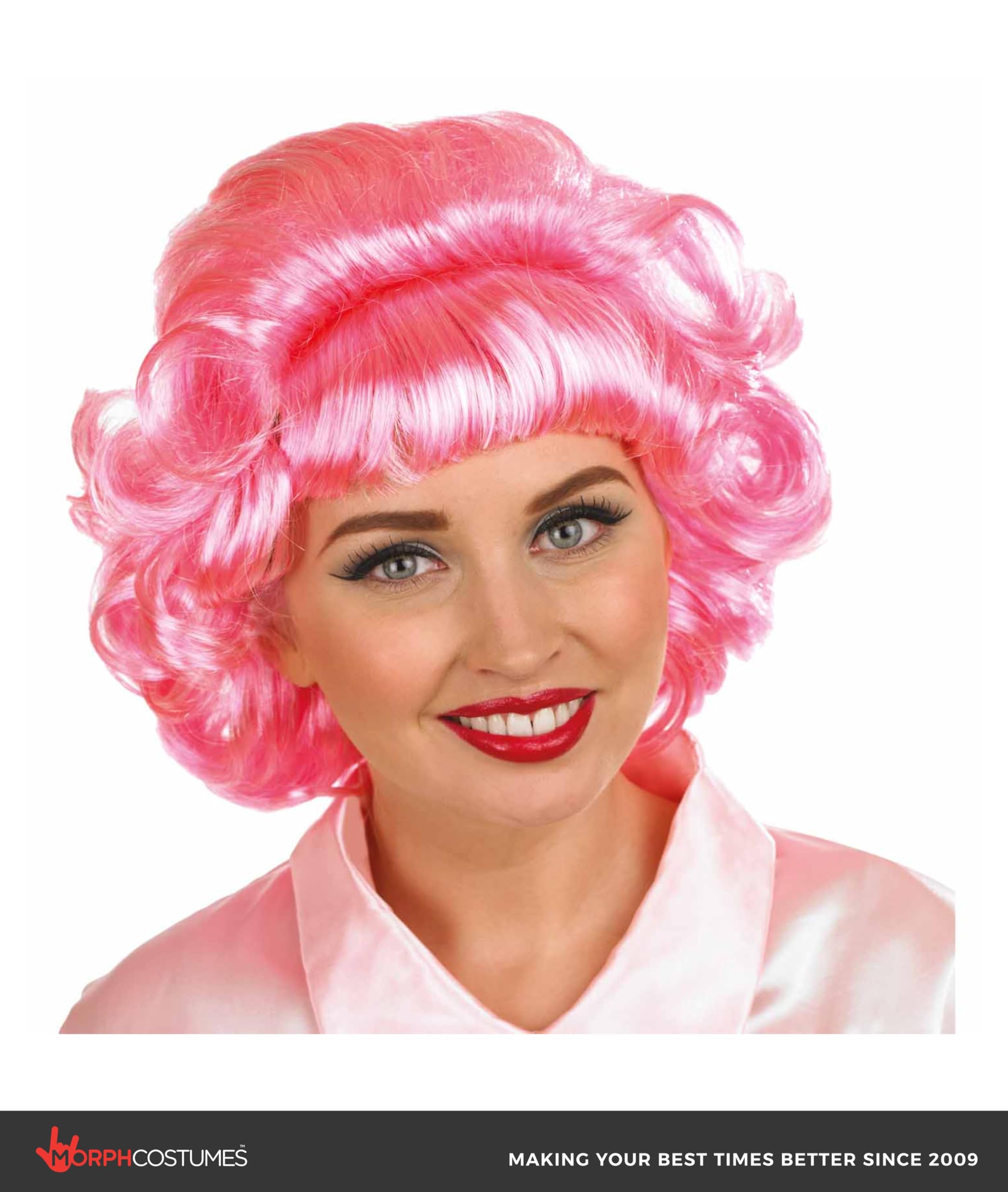 Fun Shack Women's 70s Movie Pink Wig Adult Costume, sample Movie Pink Wig, One Size - Image 3