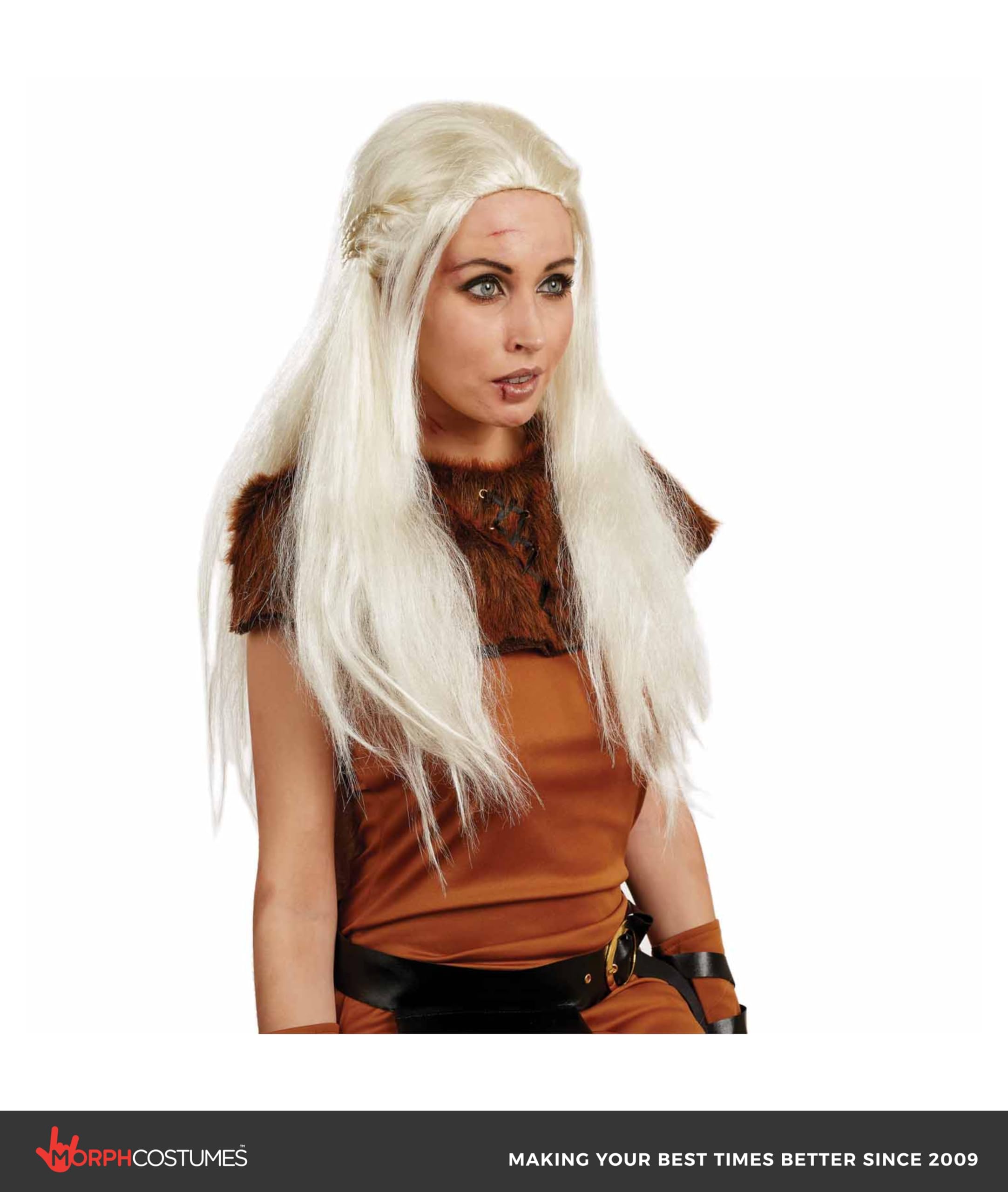 Fun Shack Women's Medieval Wig Adult Costume, Medieval Wig, One Size - Image 3