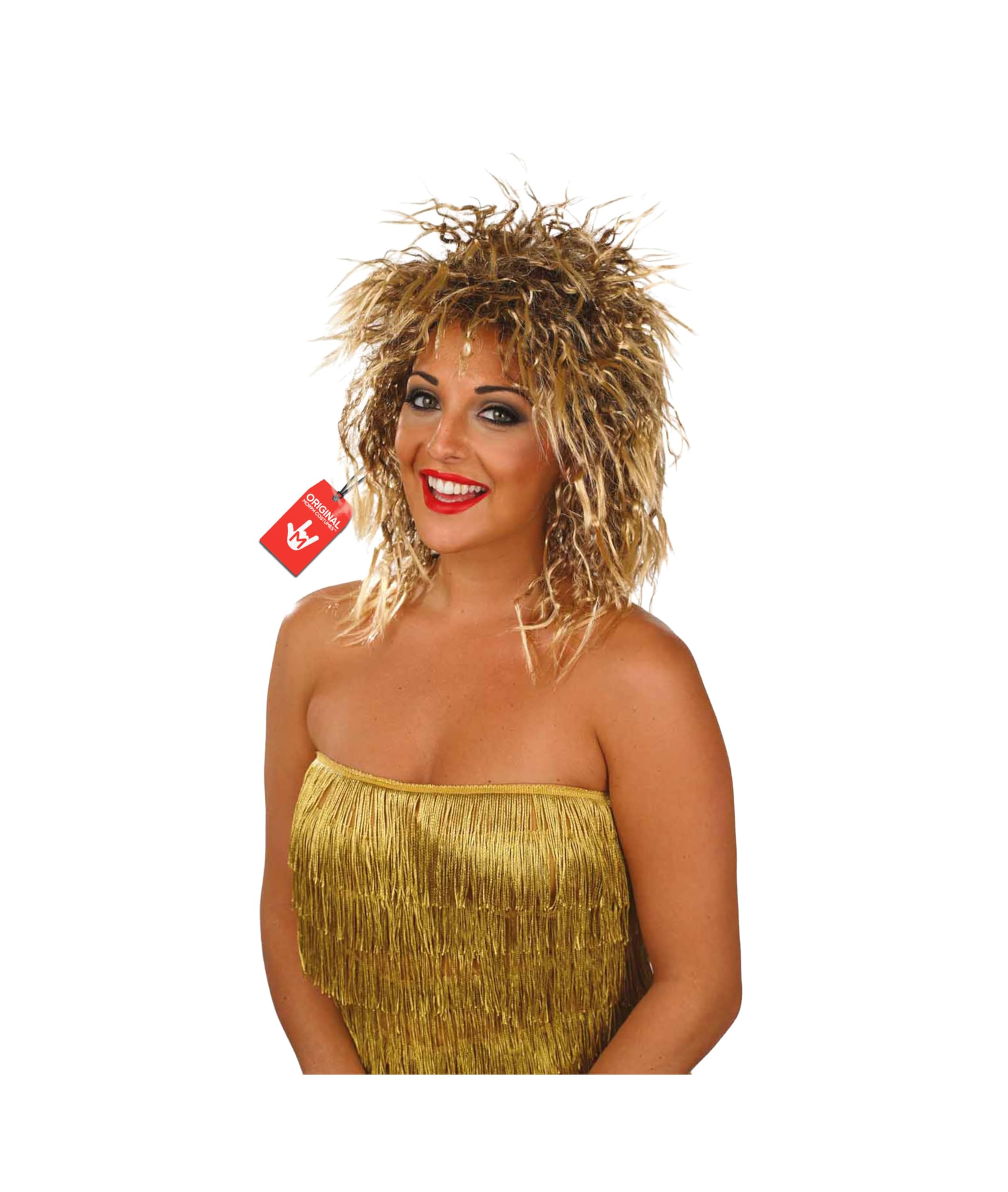 Fun Shack Women's Rock Chick Wig Adult Costume, Rock Chick Wig, One Size