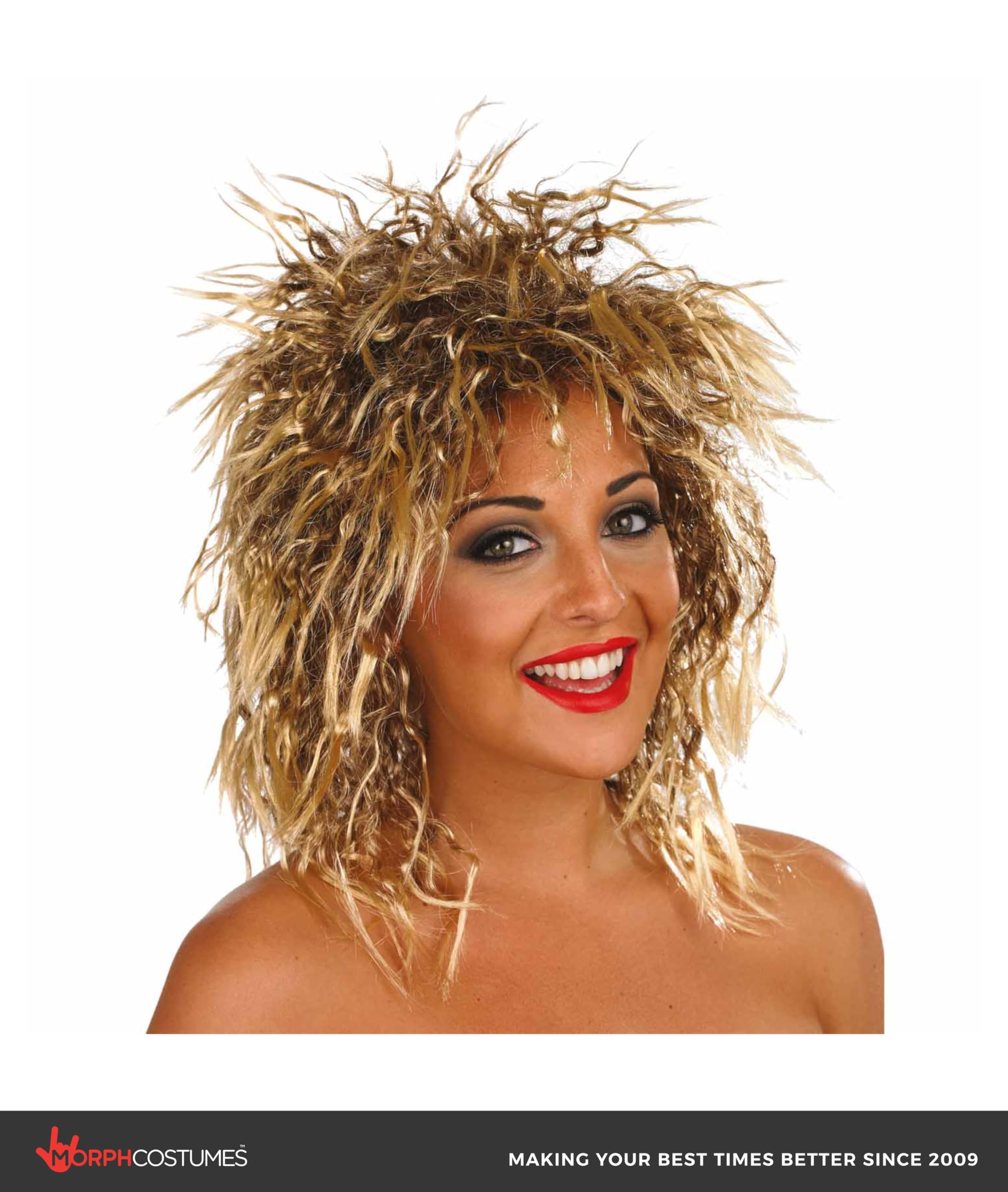 Fun Shack Women's Rock Chick Wig Adult Costume, Rock Chick Wig, One Size - Image 2